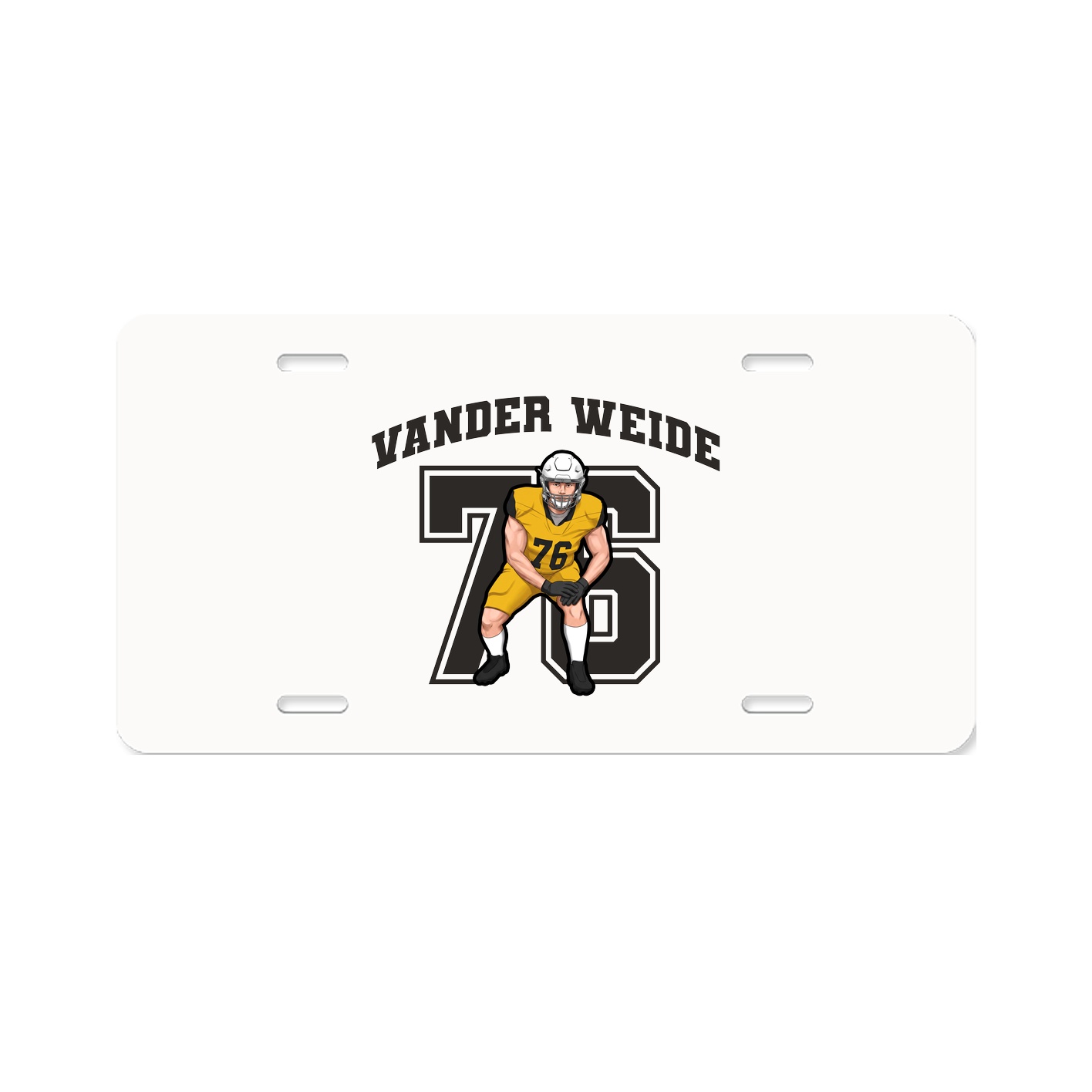 License Plate — Number in Classic