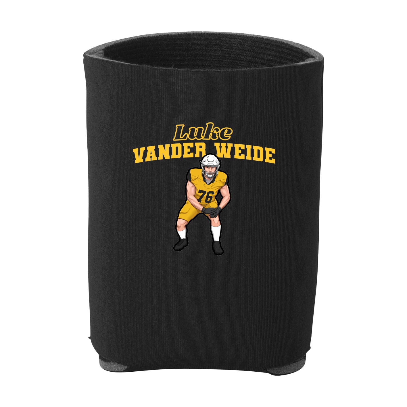 Can Holder — Name Arch in Black