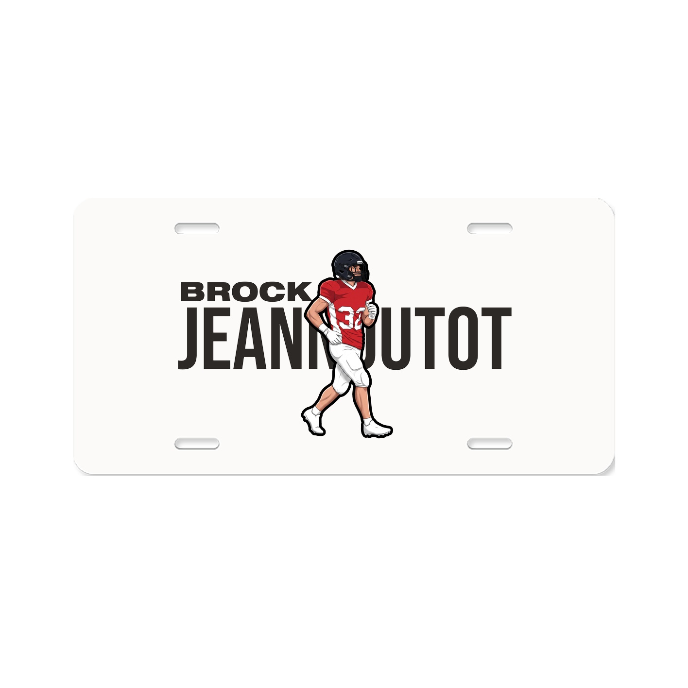License Plate — Player Name in Classic