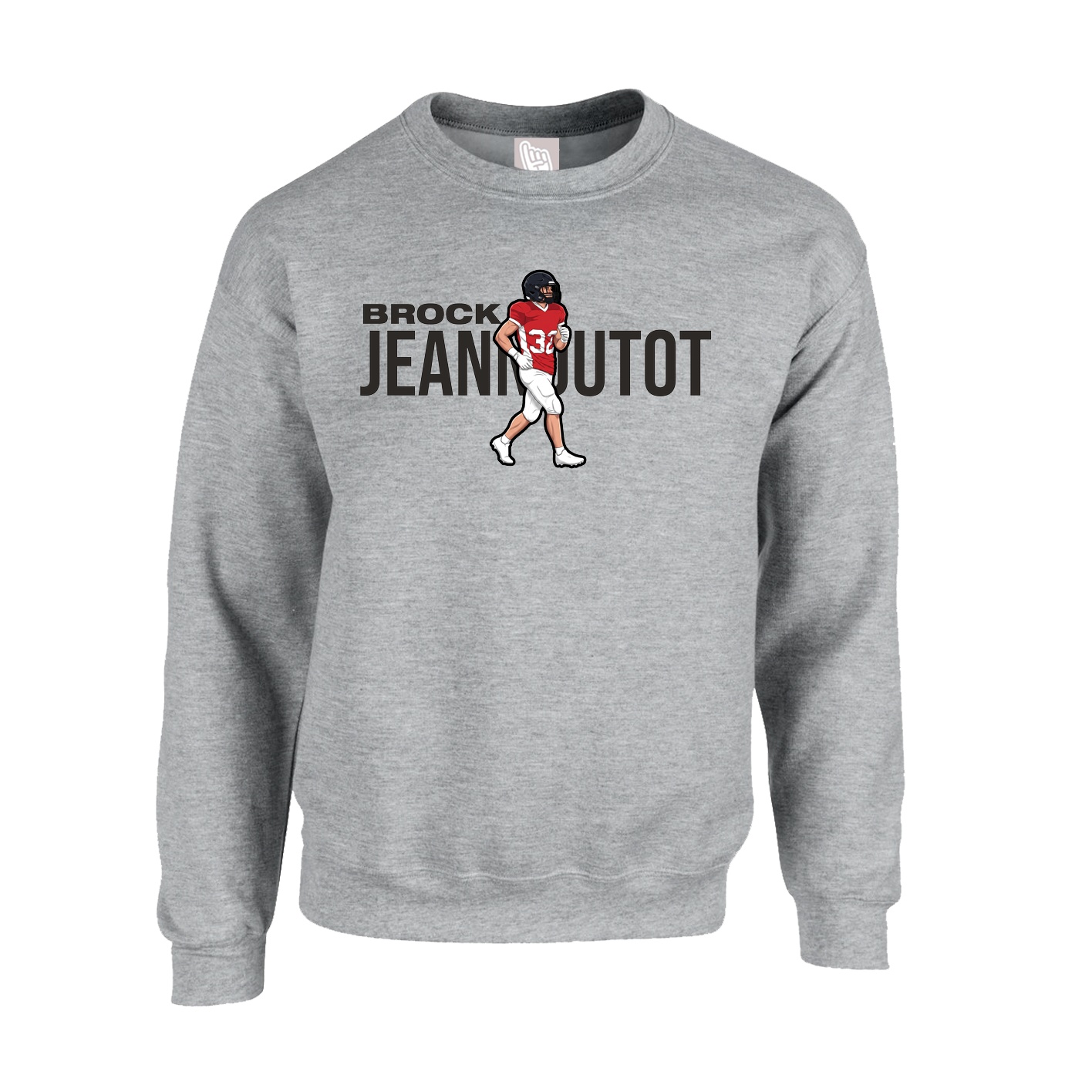 Fleece Crew — Player Name in Grey