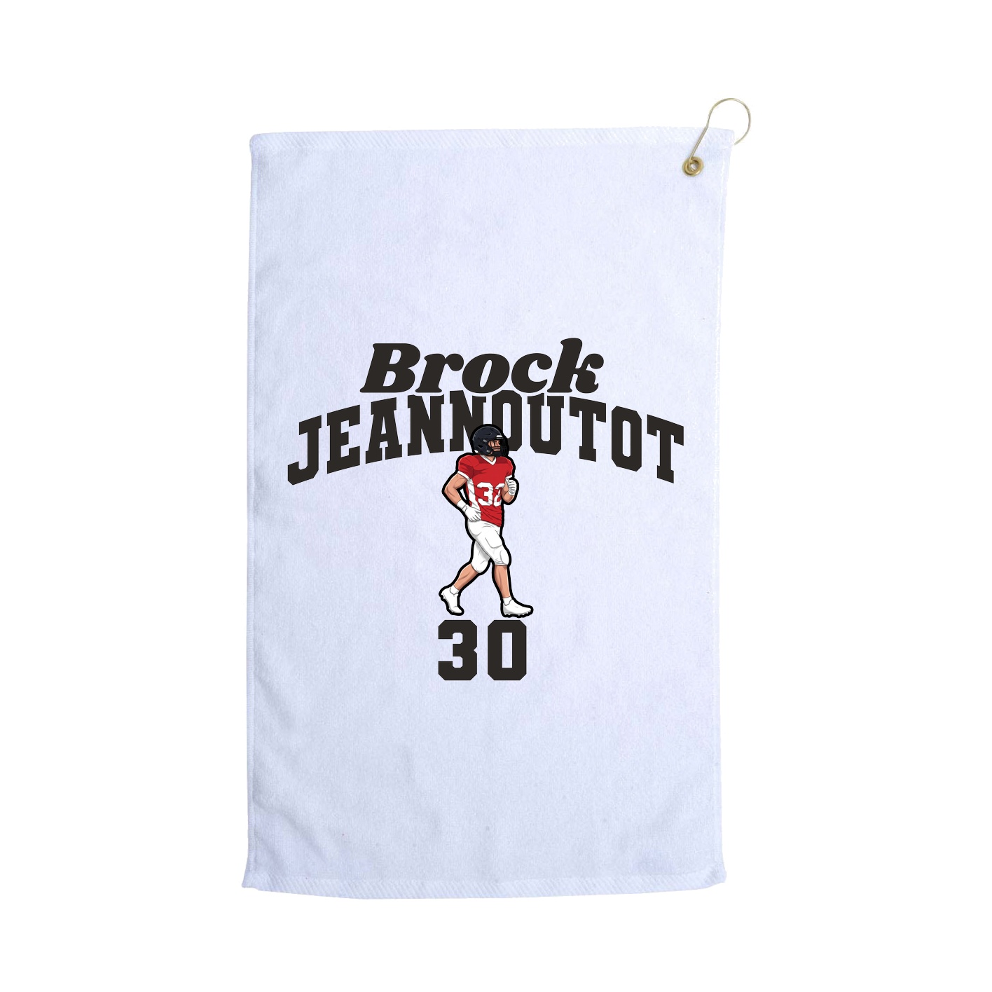 Golf Towel — Signature Arch in White