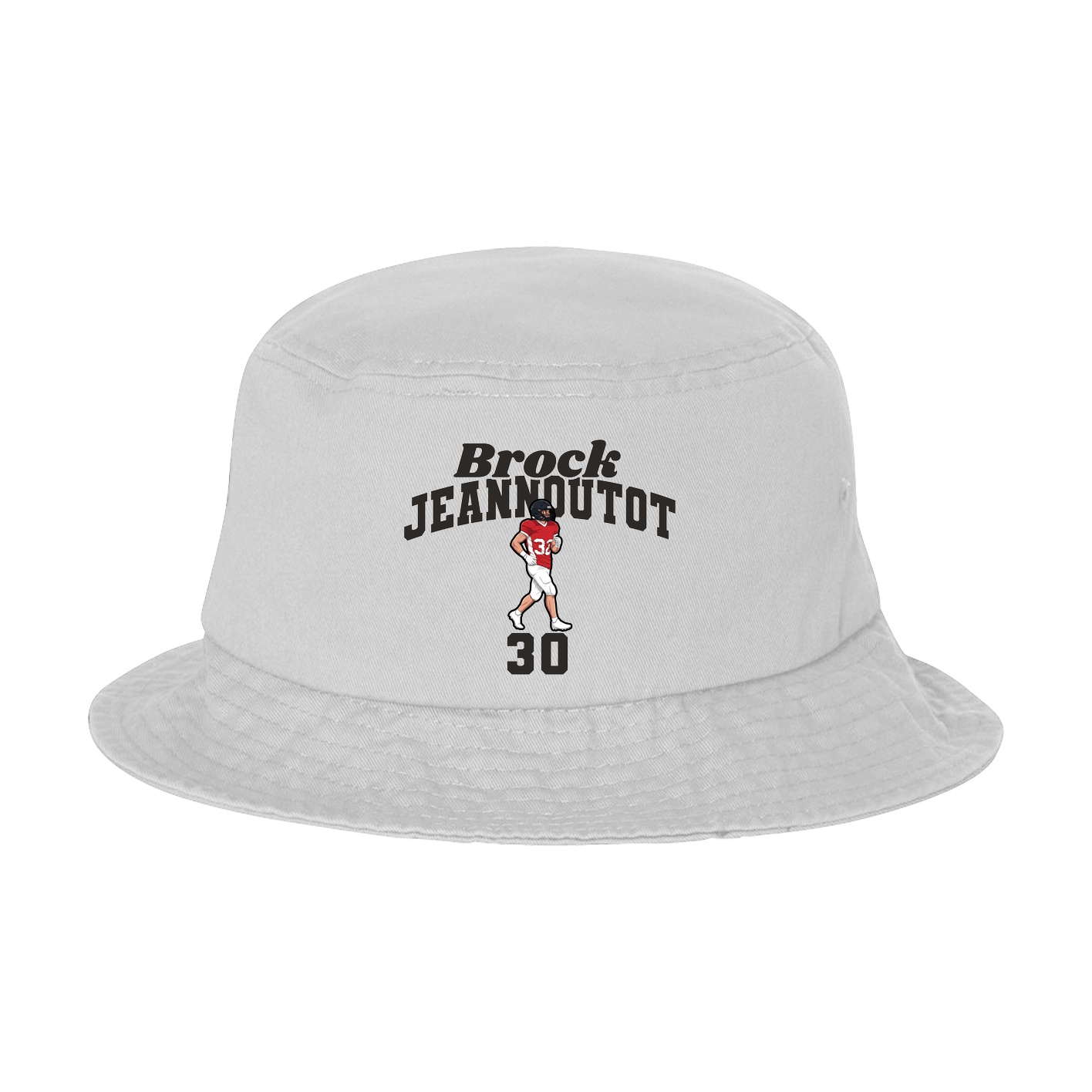 Bucket Cap — Signature Arch in White