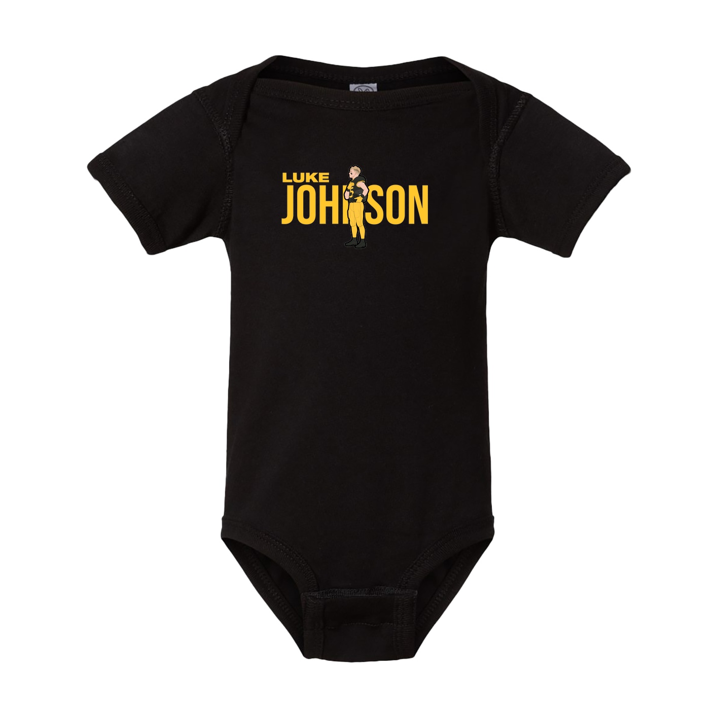 Baby Onesie — Player Name in Black