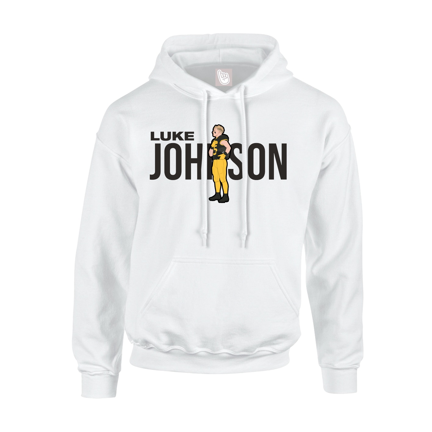 Hoodie — Player Name in White