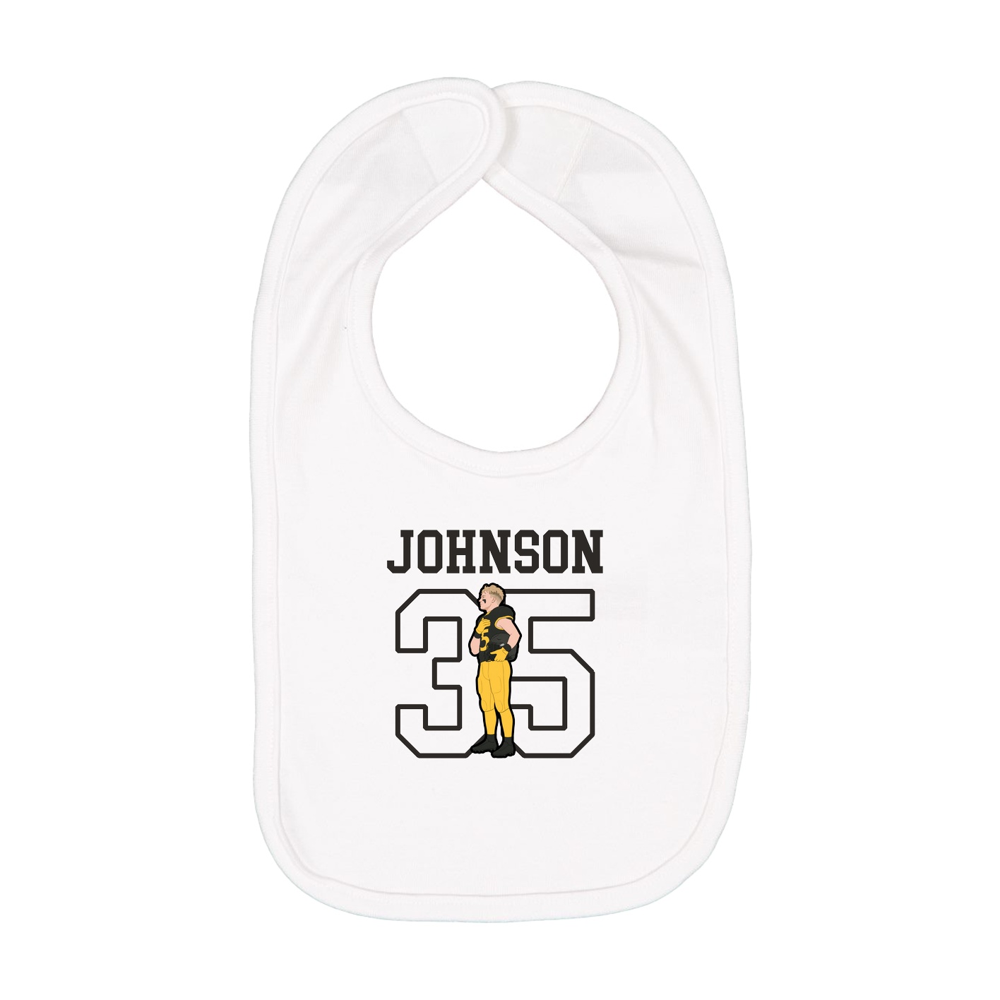 Infant Bib — Shirsey in White