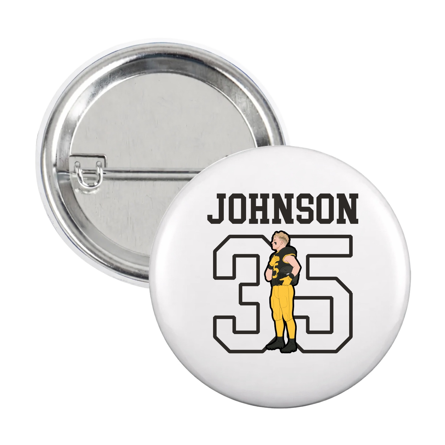 Game Day Button — Shirsey in White