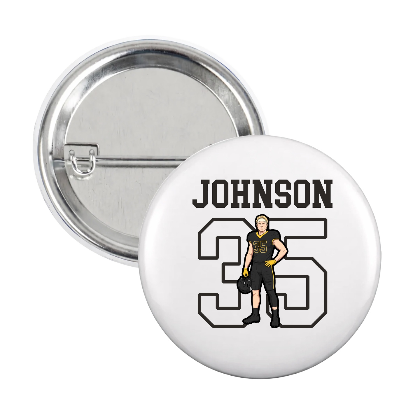 Game Day Button — Shirsey in White