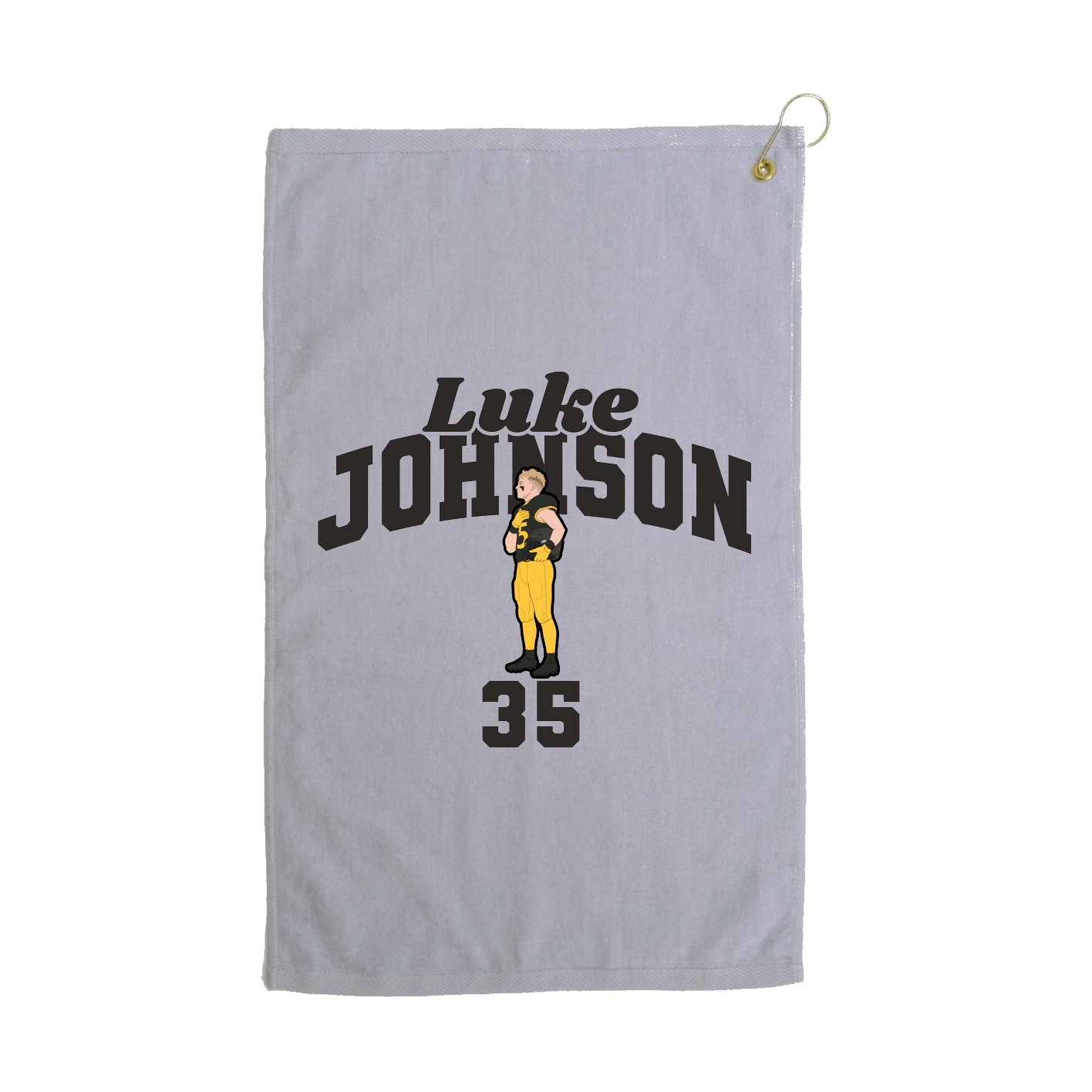 Golf Towel — Signature Arch in Grey