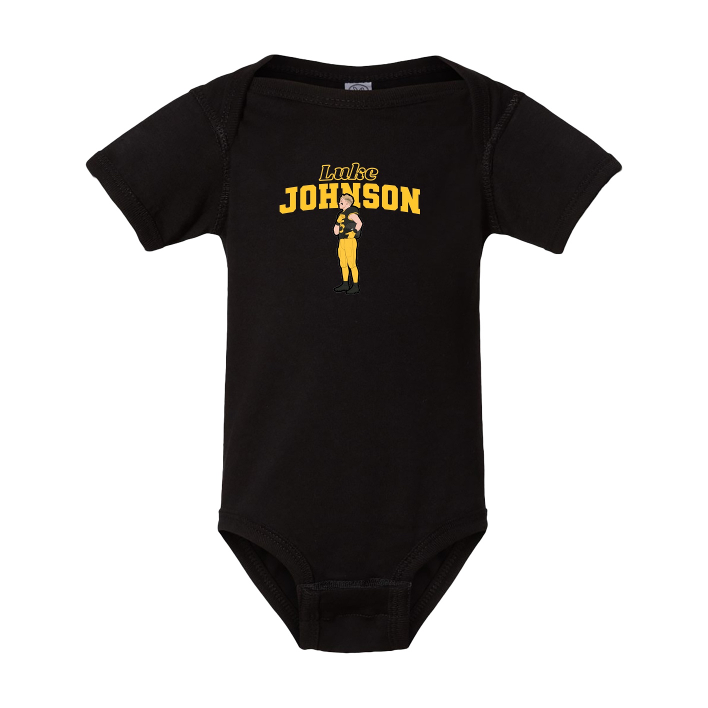 Baby Onesie — Name Arch in Black