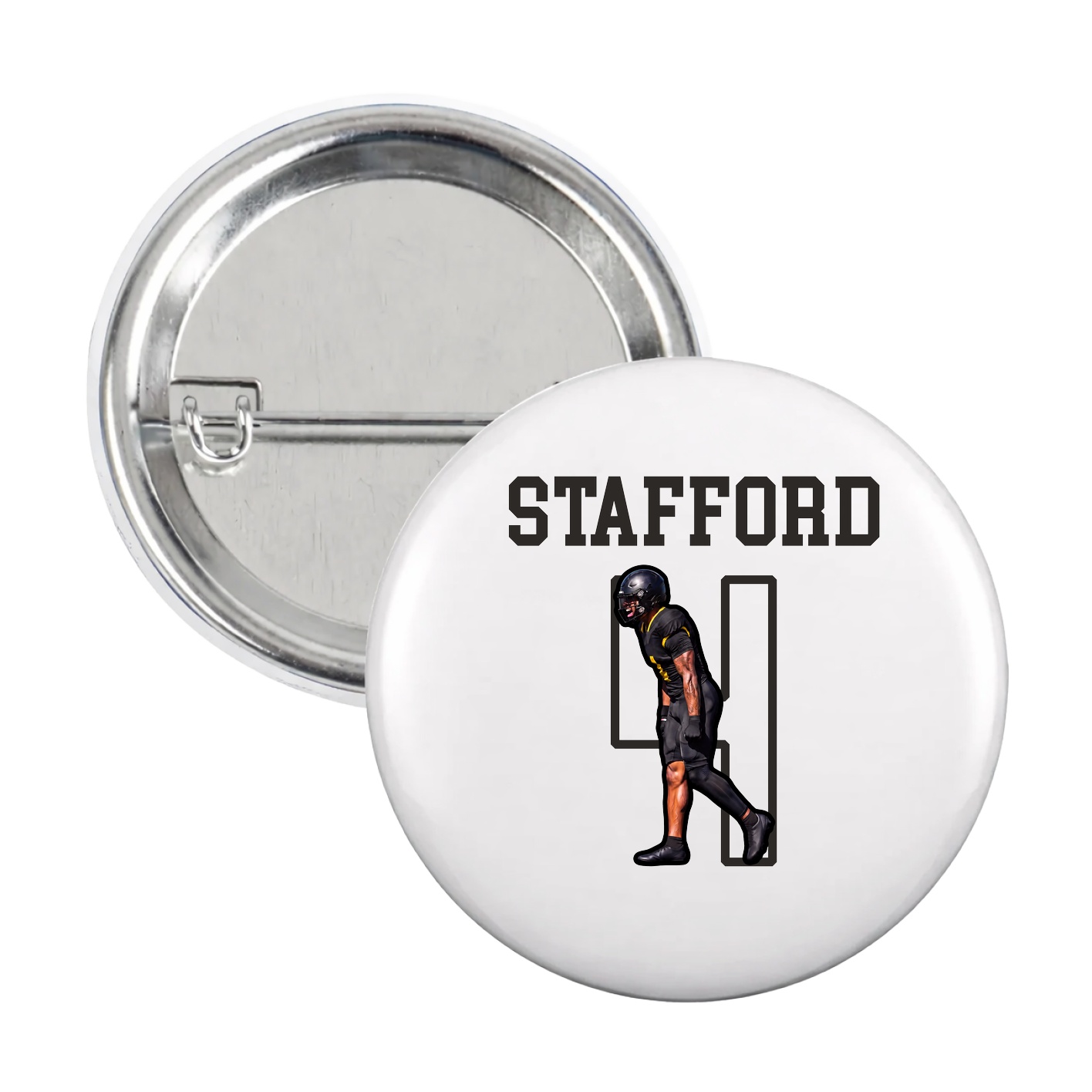 Game Day Button — Shirsey in White
