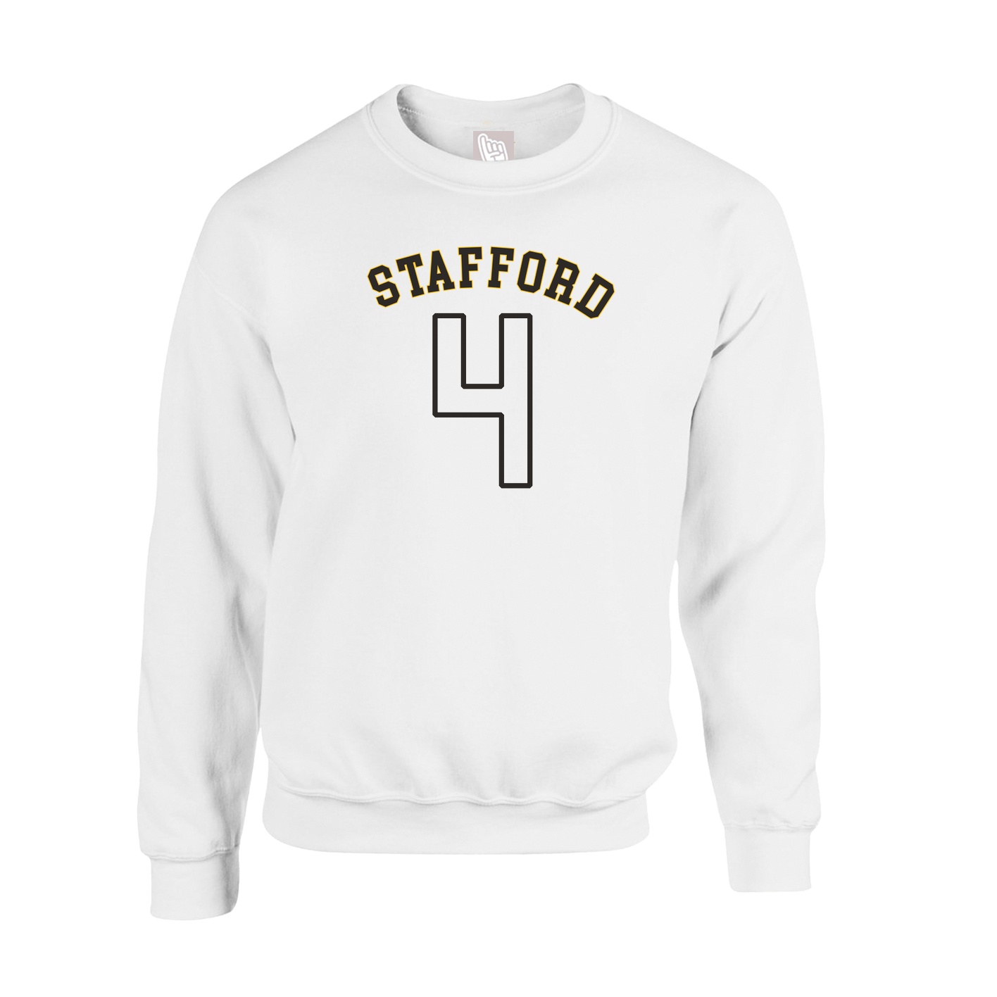 Fleece Crew — Shirsey Arch in White