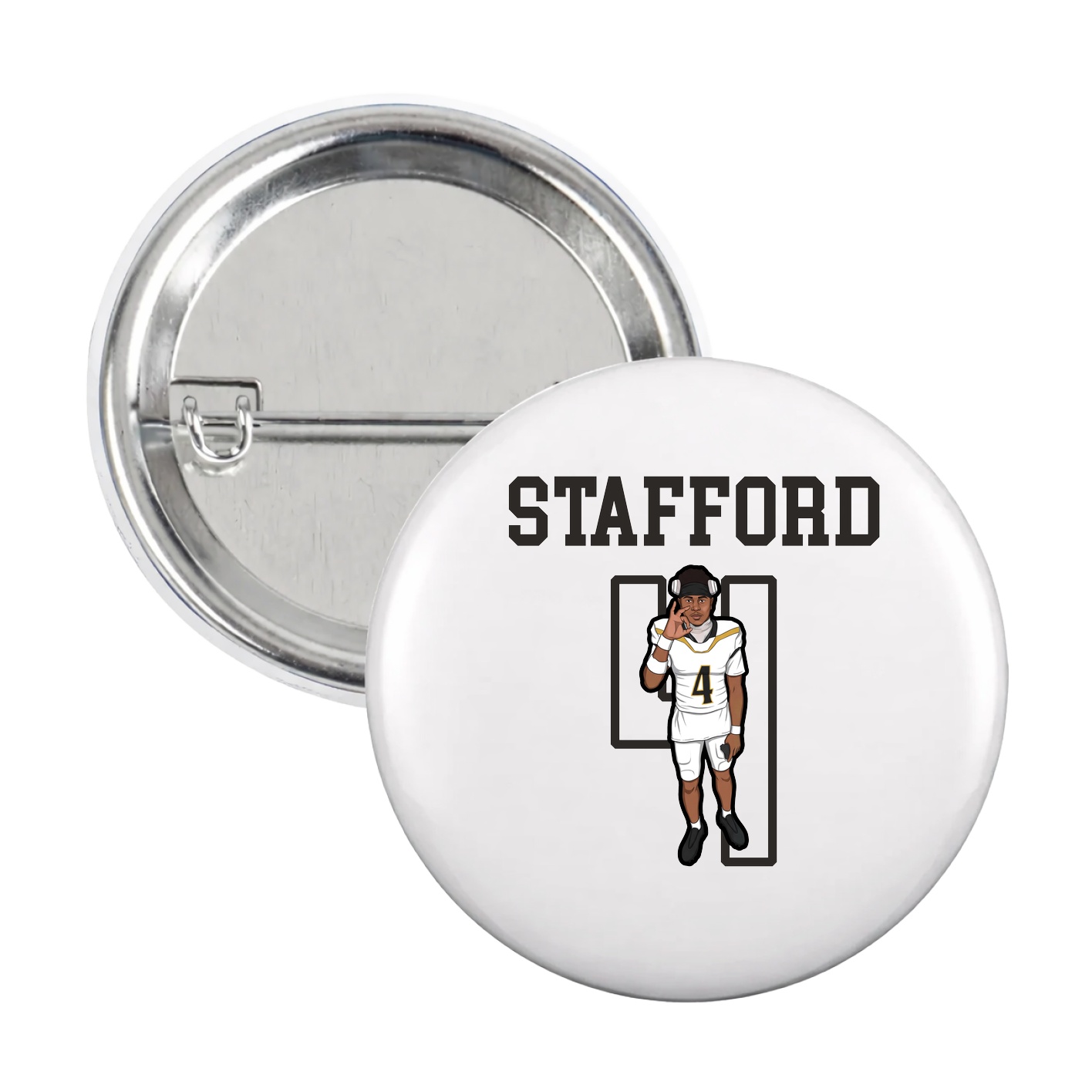 Game Day Button — Shirsey in White