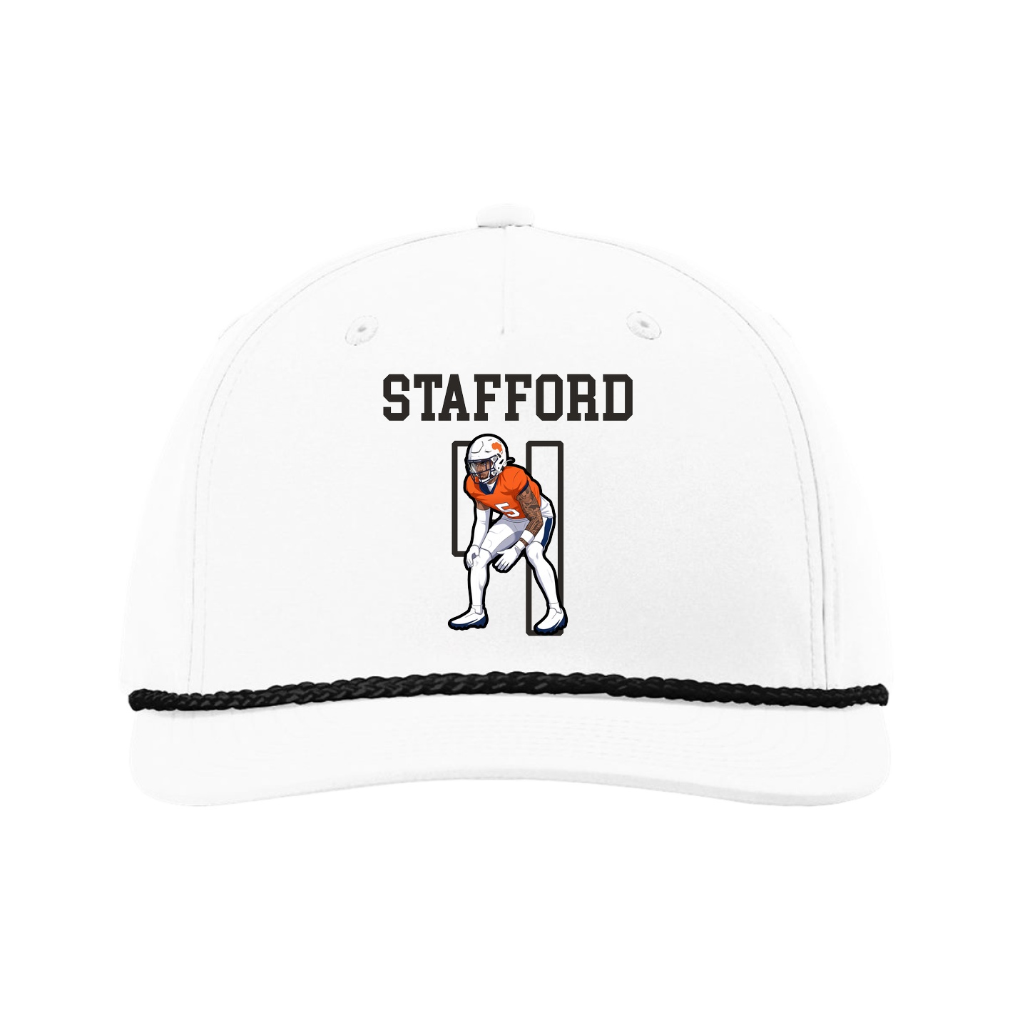 Five-Panel Classic Rope Cap — Shirsey in White