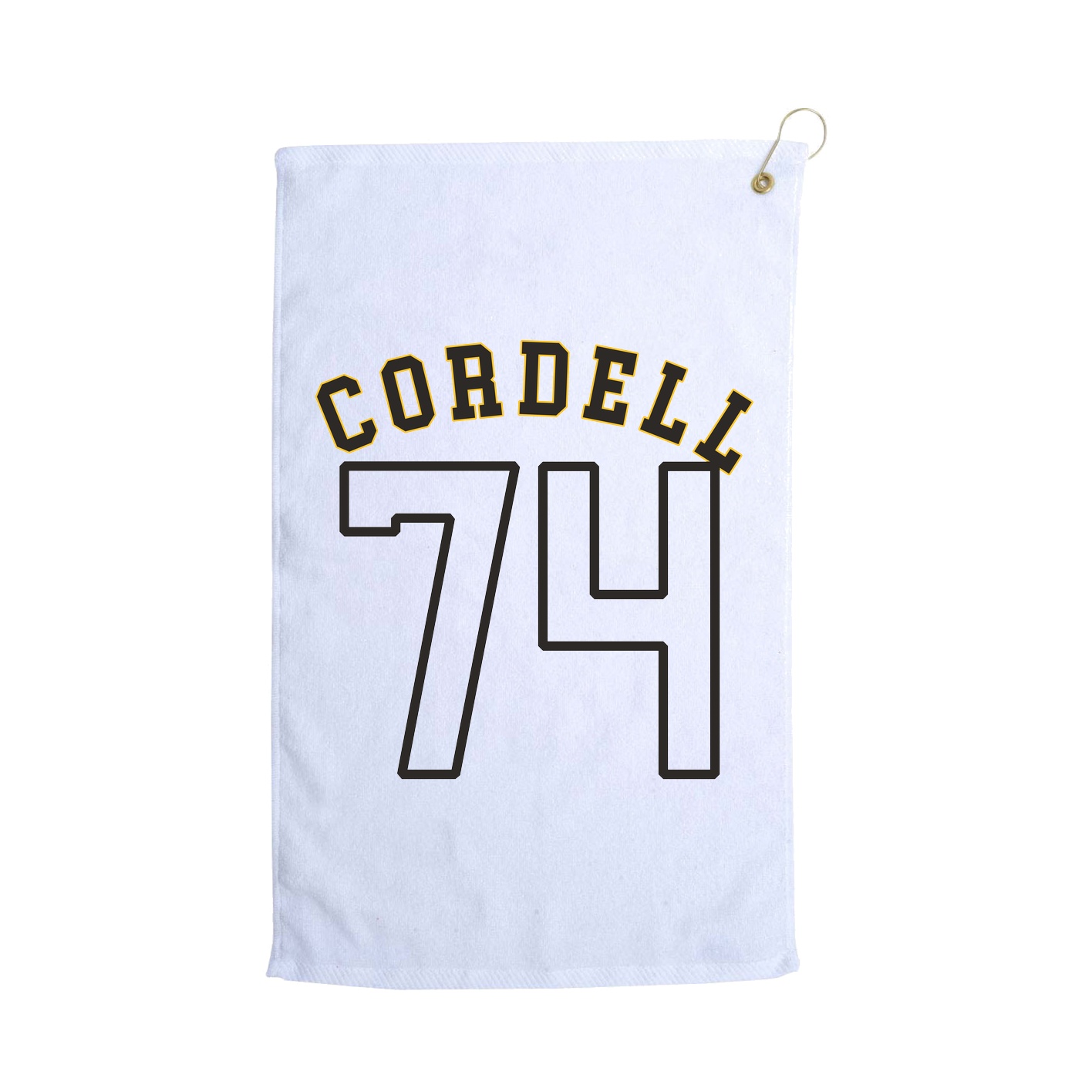 Golf Towel — Shirsey Arch in White
