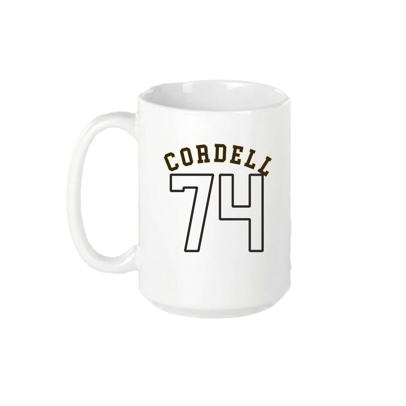 15oz Coffee Mug — Shirsey Arch in White