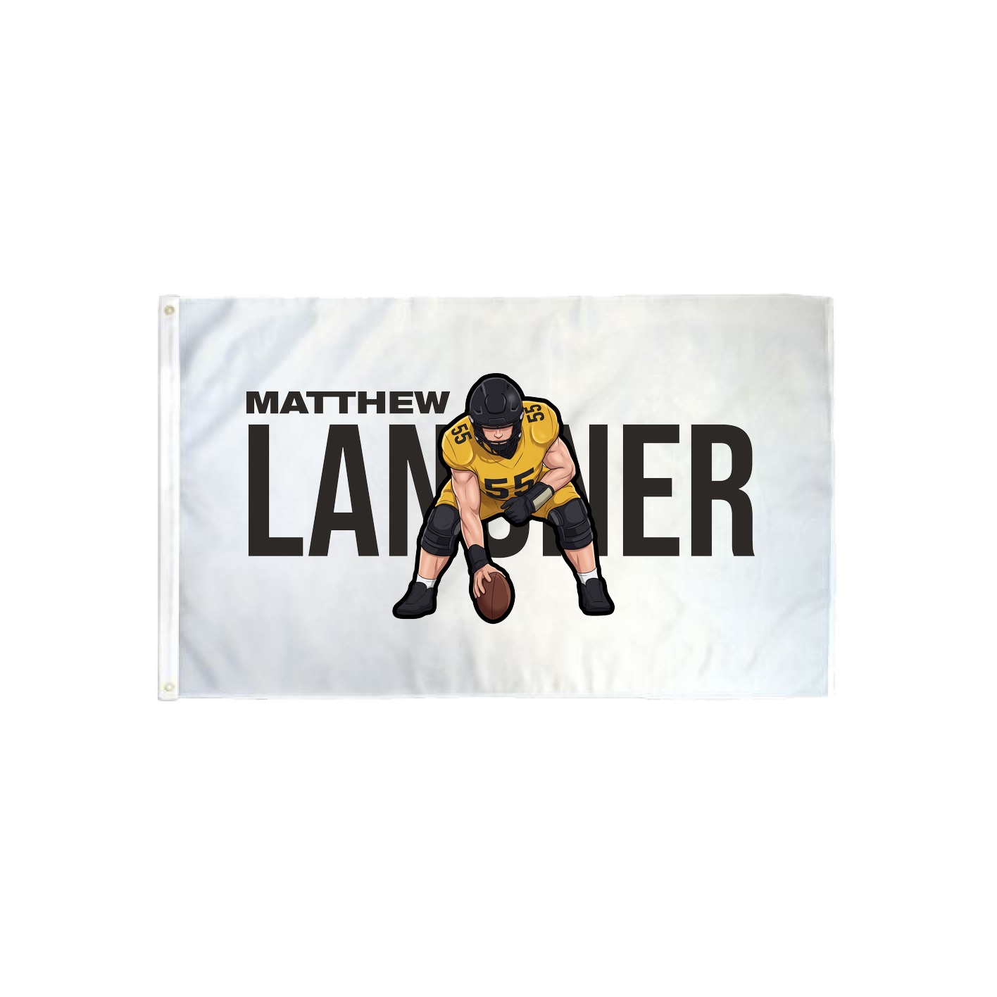 3x5 Flag — Player Name in Classic