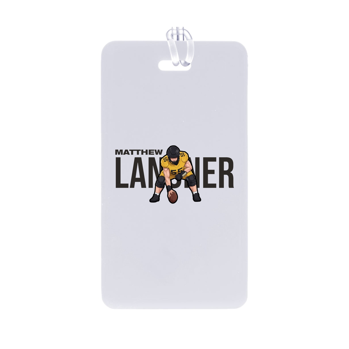 Bag Tag — Player Name in Classic