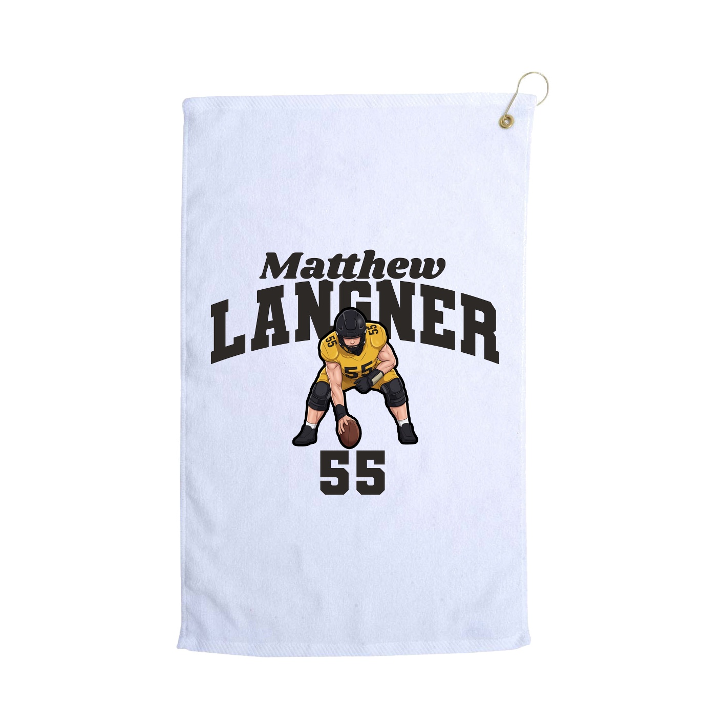 Golf Towel — Signature Arch in White
