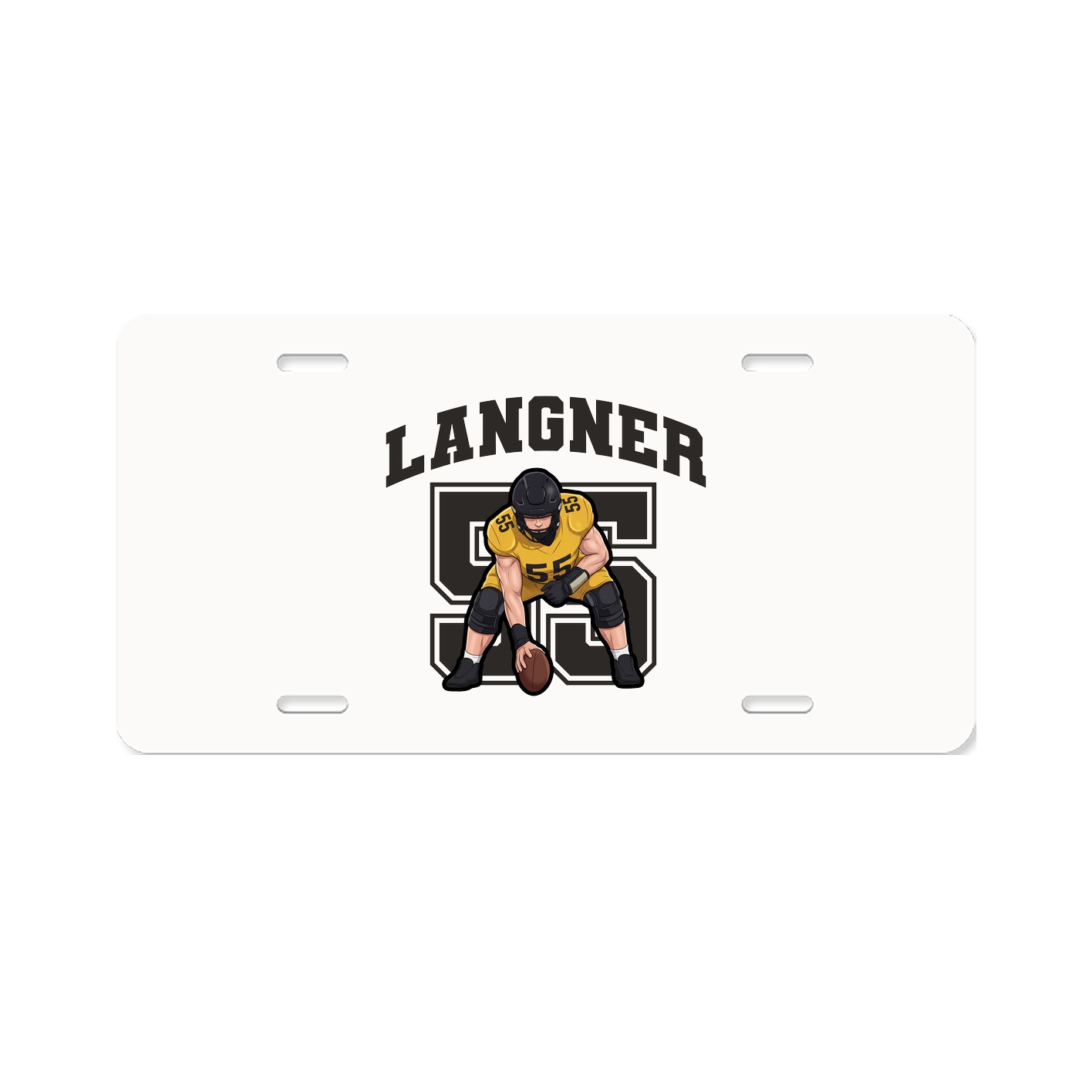 License Plate — Number in Classic