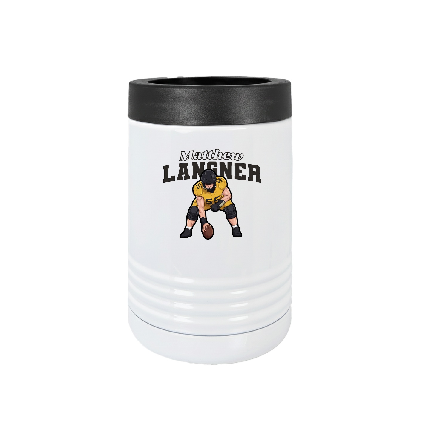 Beverage Holder — Name Arch in White