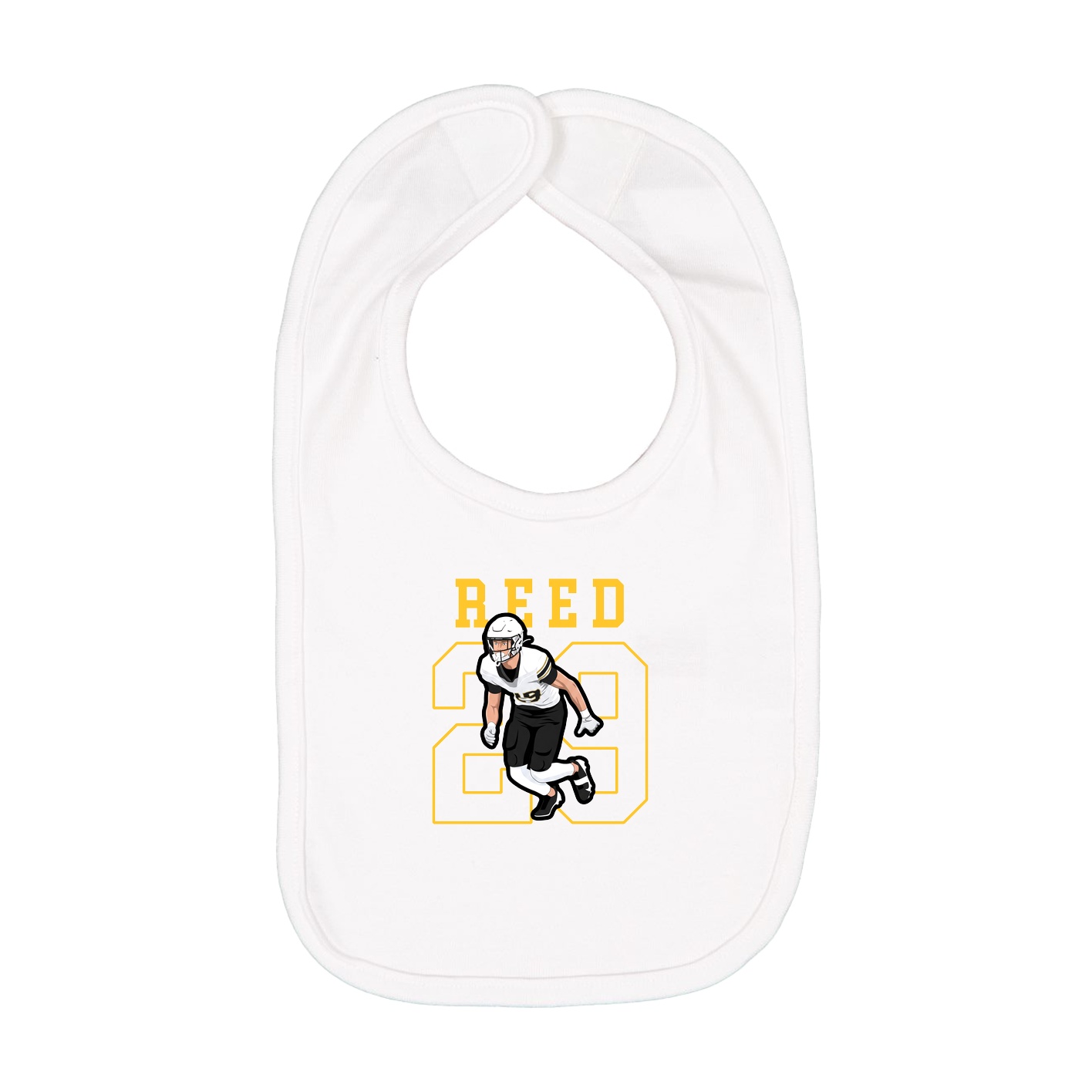 Infant Bib — Shirsey in White