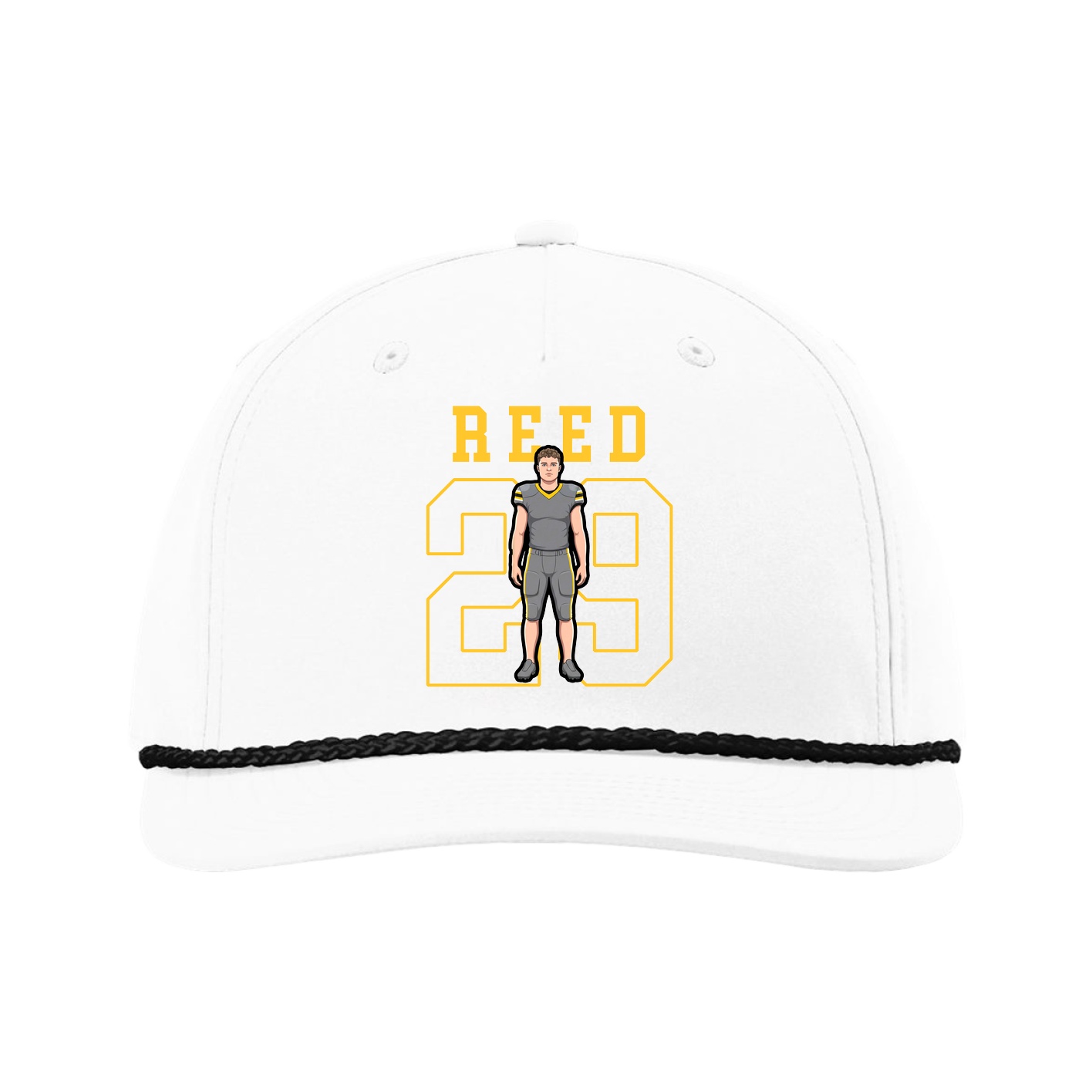 Five-Panel Classic Rope Cap — Shirsey in White