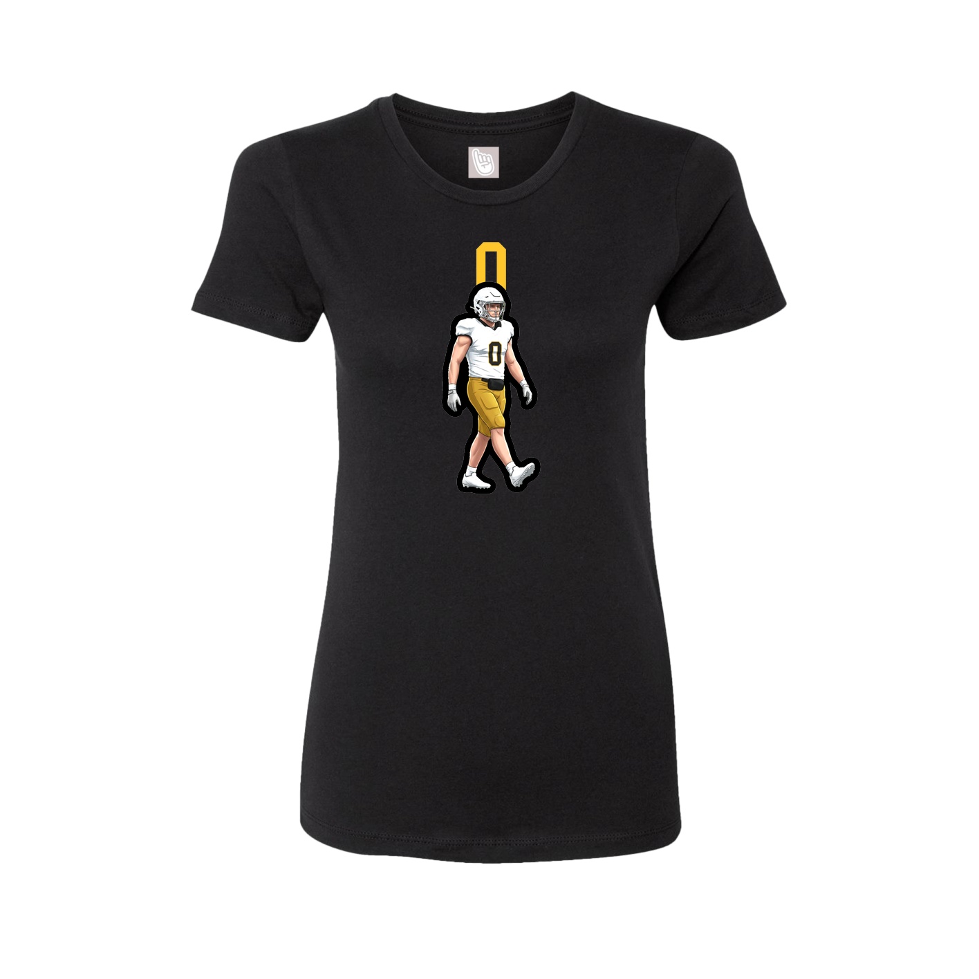 Womens Tee — Number Top in Black