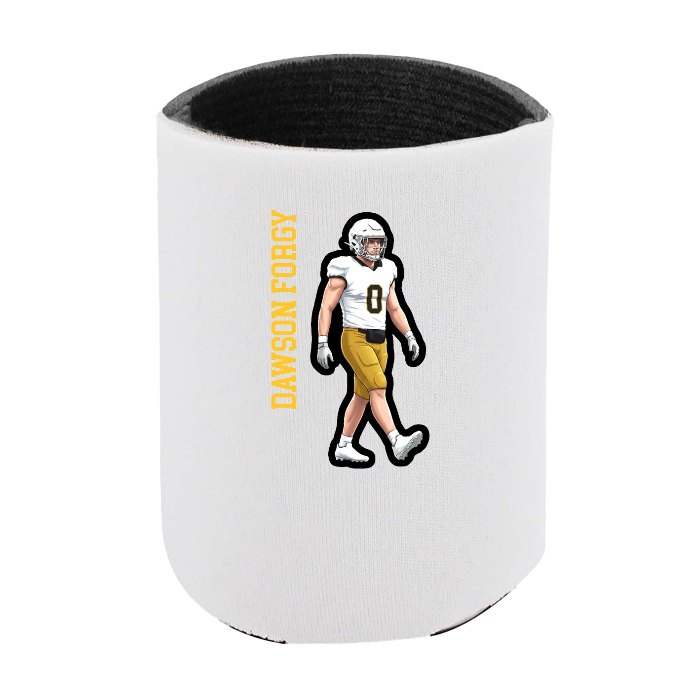 Can Holder — Name Vertical in White