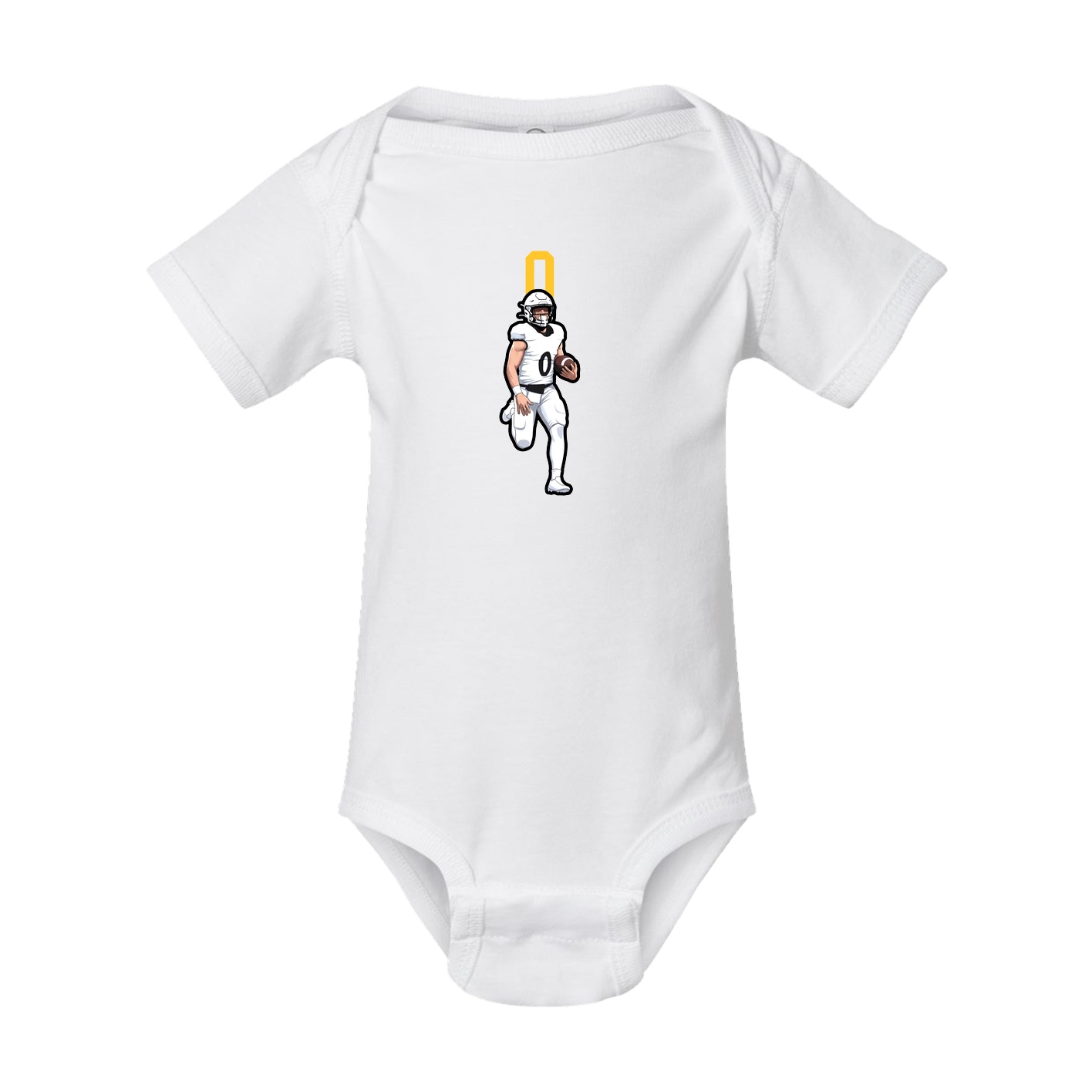 Baby Onesie — Number Top in White