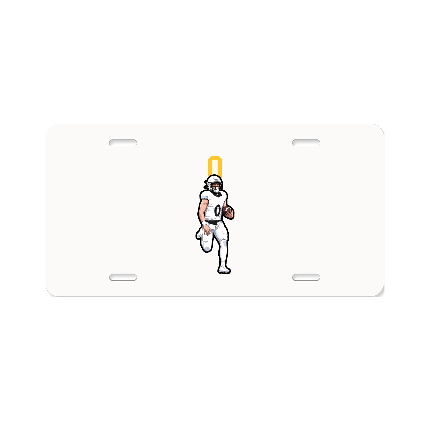 License Plate — Number Top in Classic