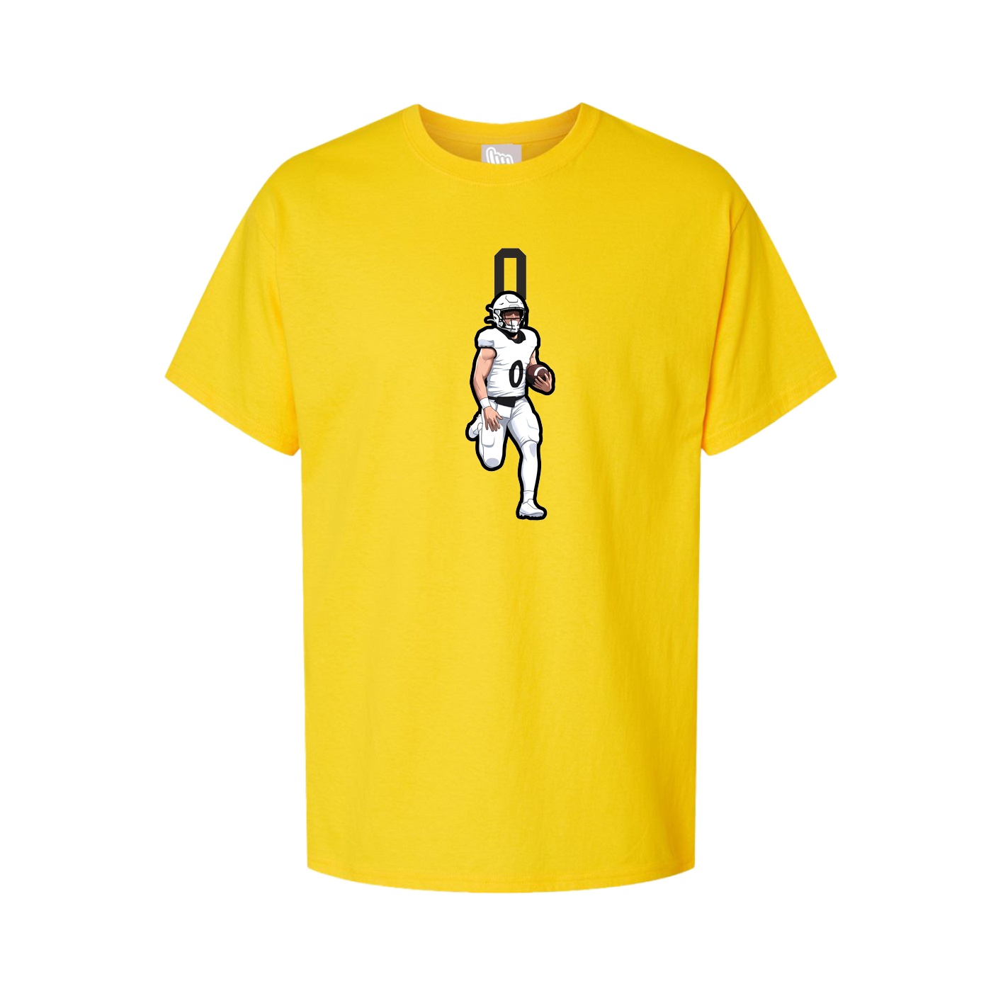 Youth Tee — Number Top in Gold