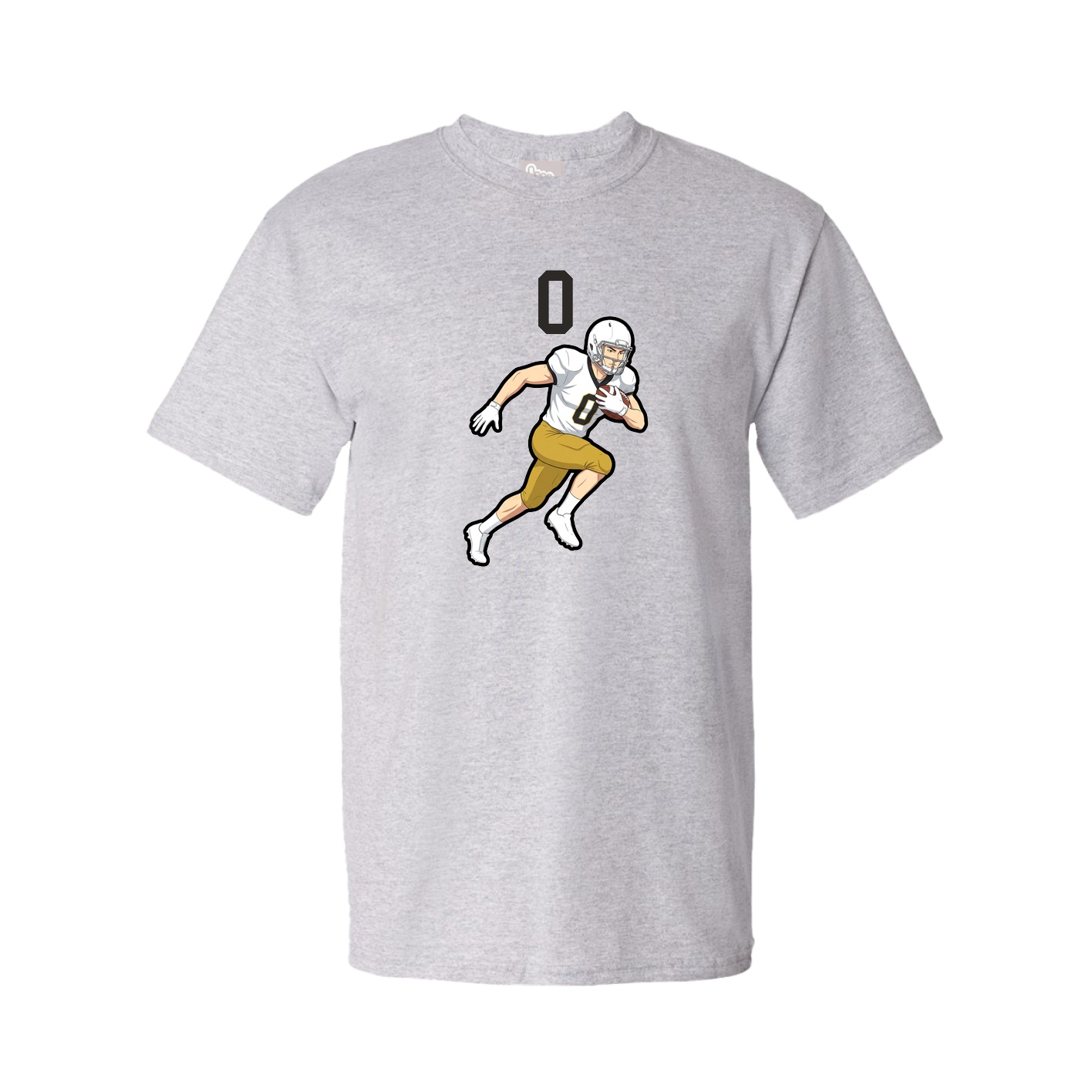 Youth Tee — Number Top in Grey