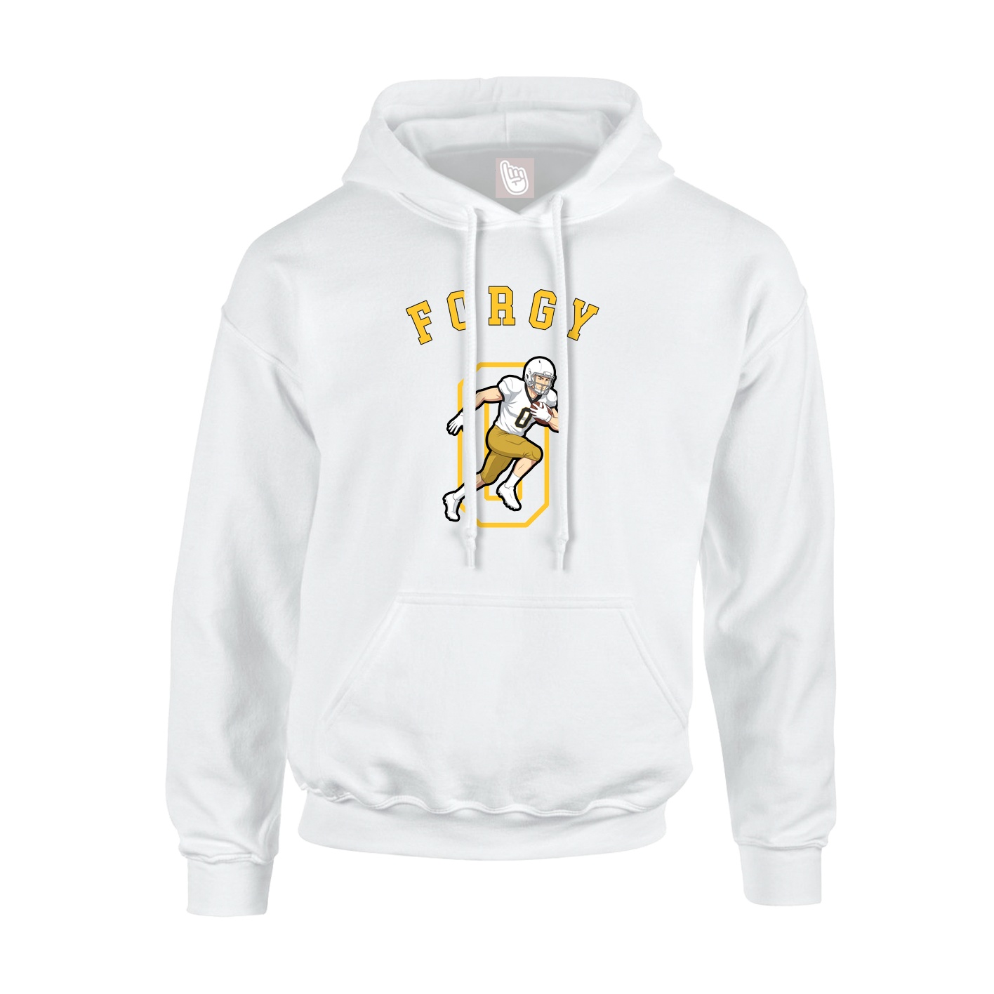Youth Hoodie — Shirsey Arch in White
