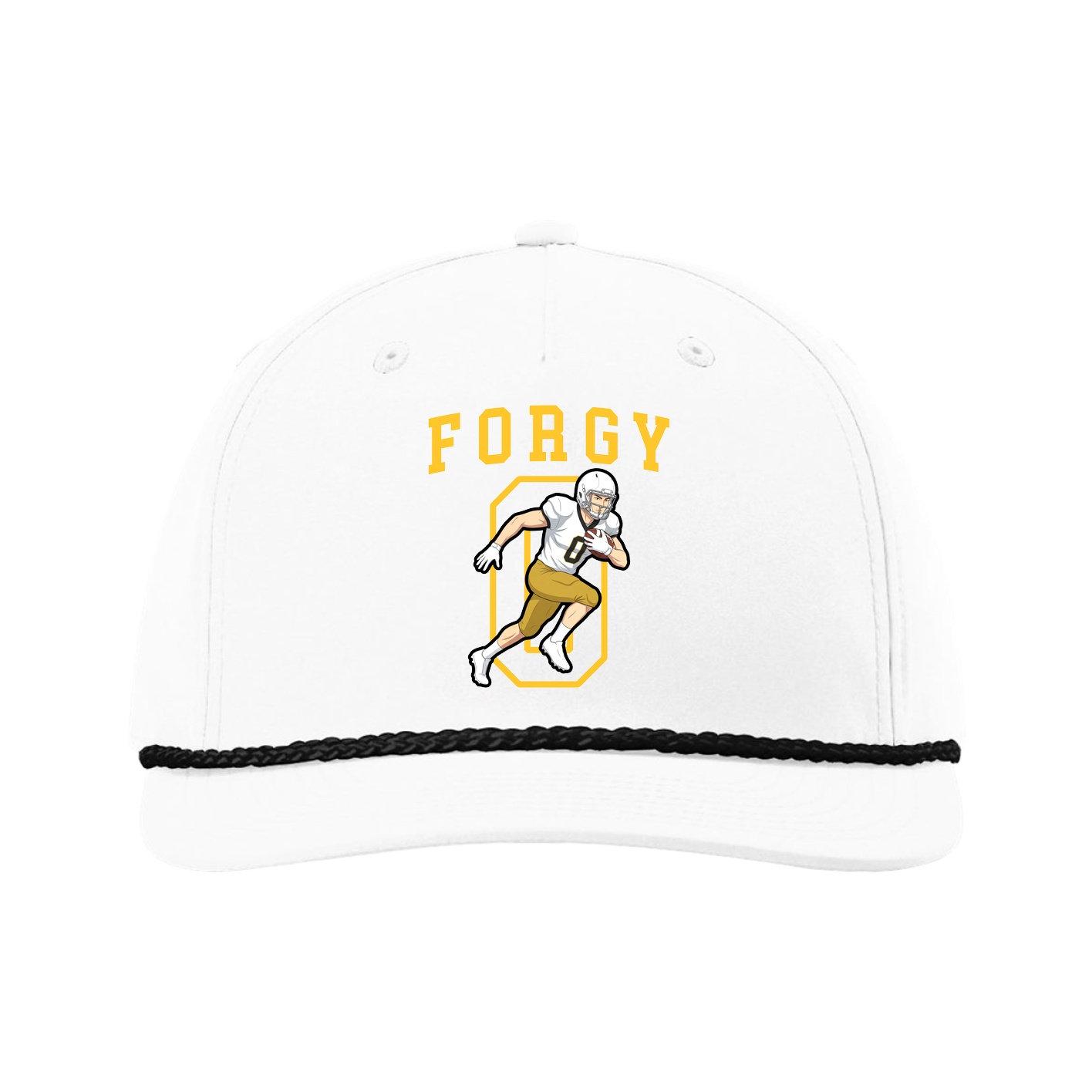 Five-Panel Classic Rope Cap — Shirsey in White