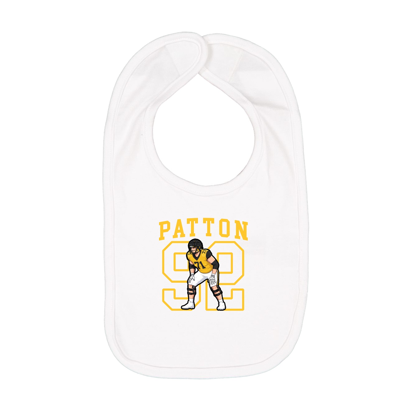 Infant Bib — Shirsey in White