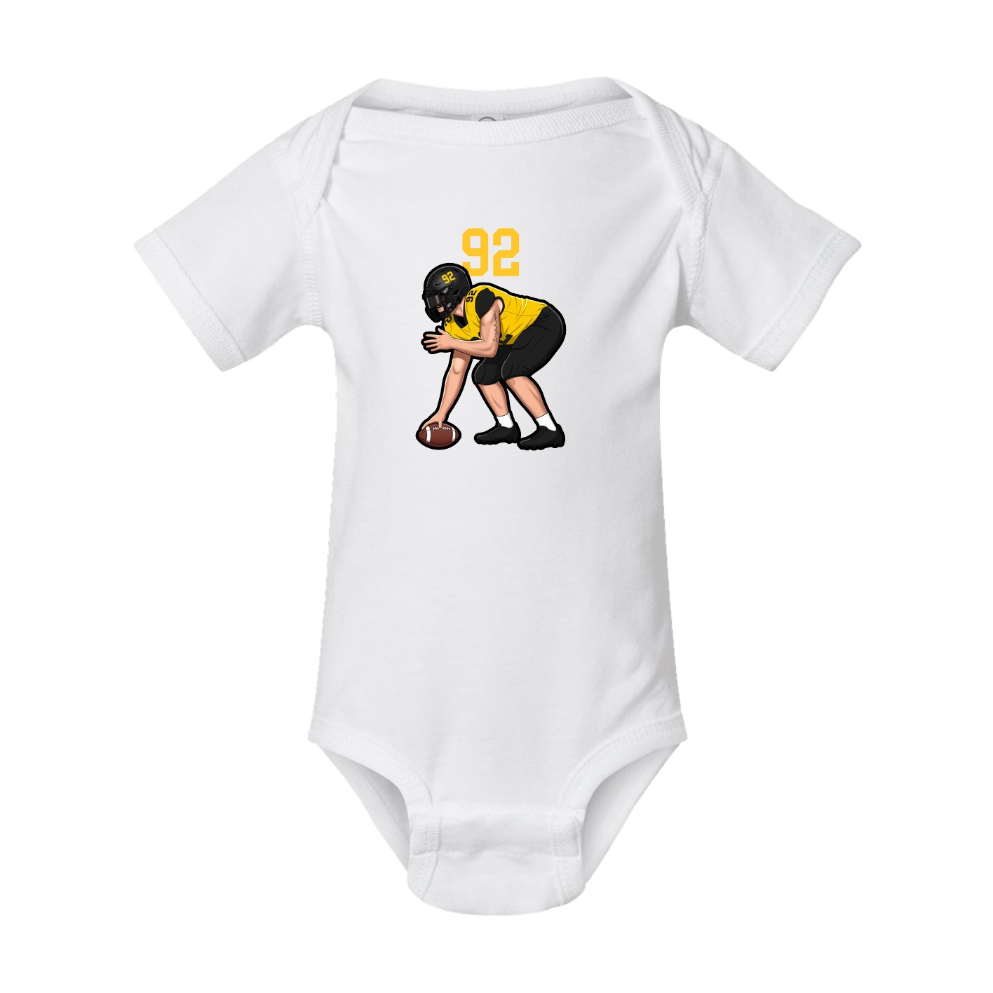 Baby Onesie — Number Top in White