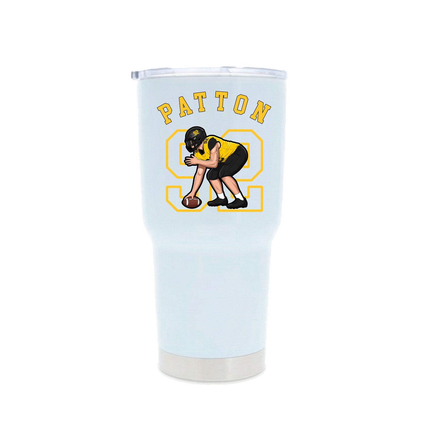 30oz Stainless Steel Tumbler — Shirsey Arch in White