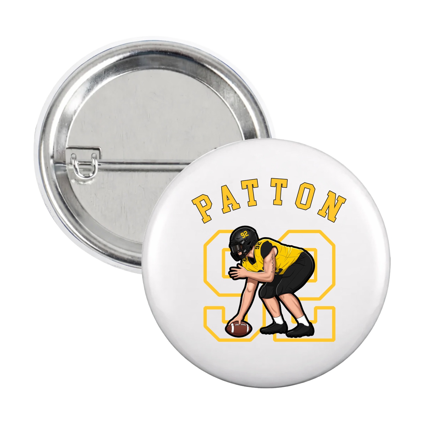 Game Day Button — Shirsey Arch in White