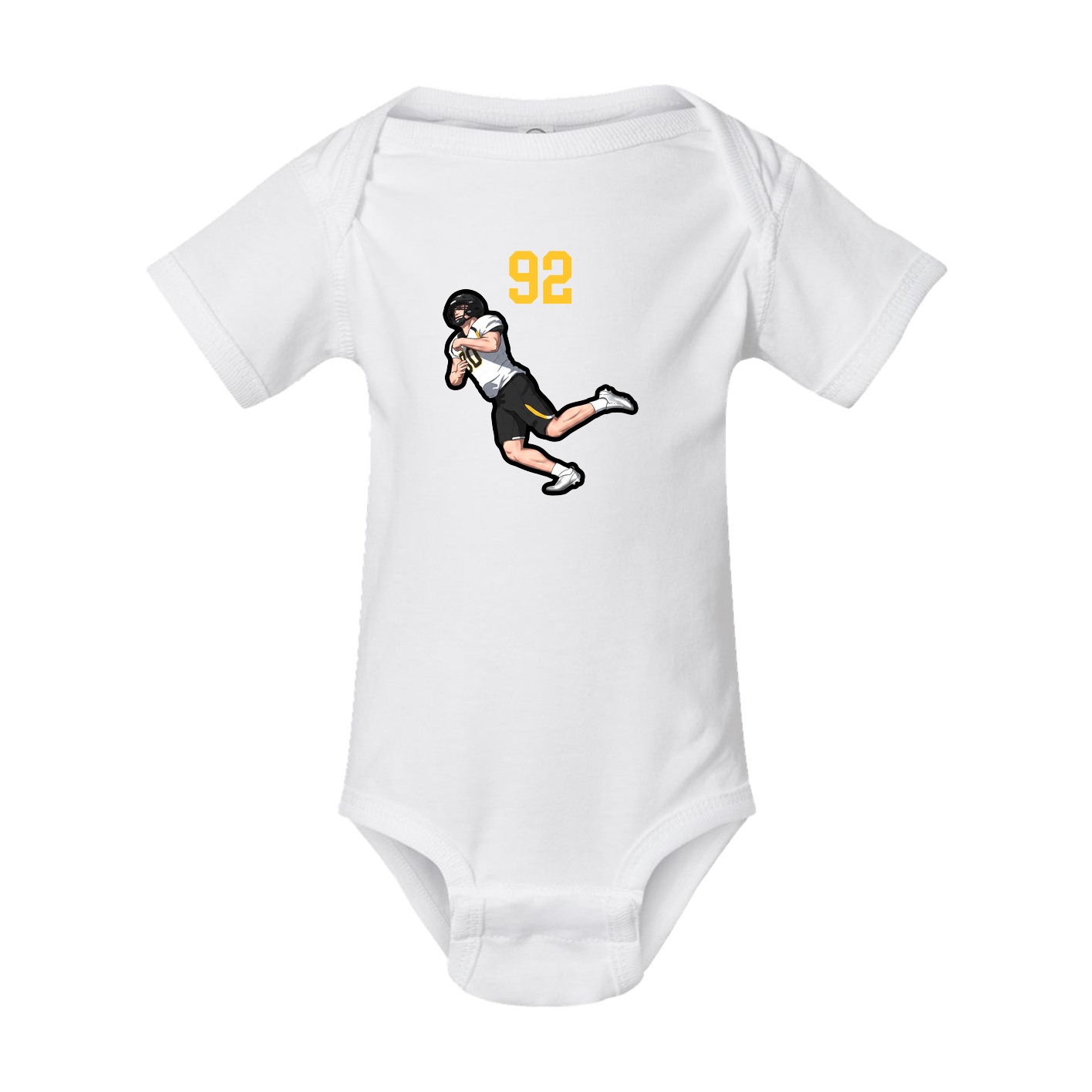 Baby Onesie — Number Top in White