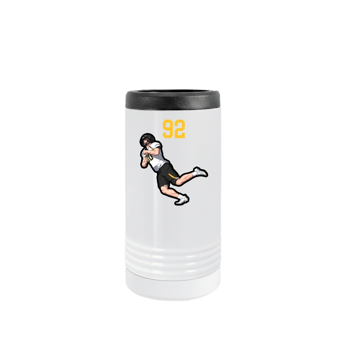 Slim Beverage Holder — Number Top in White