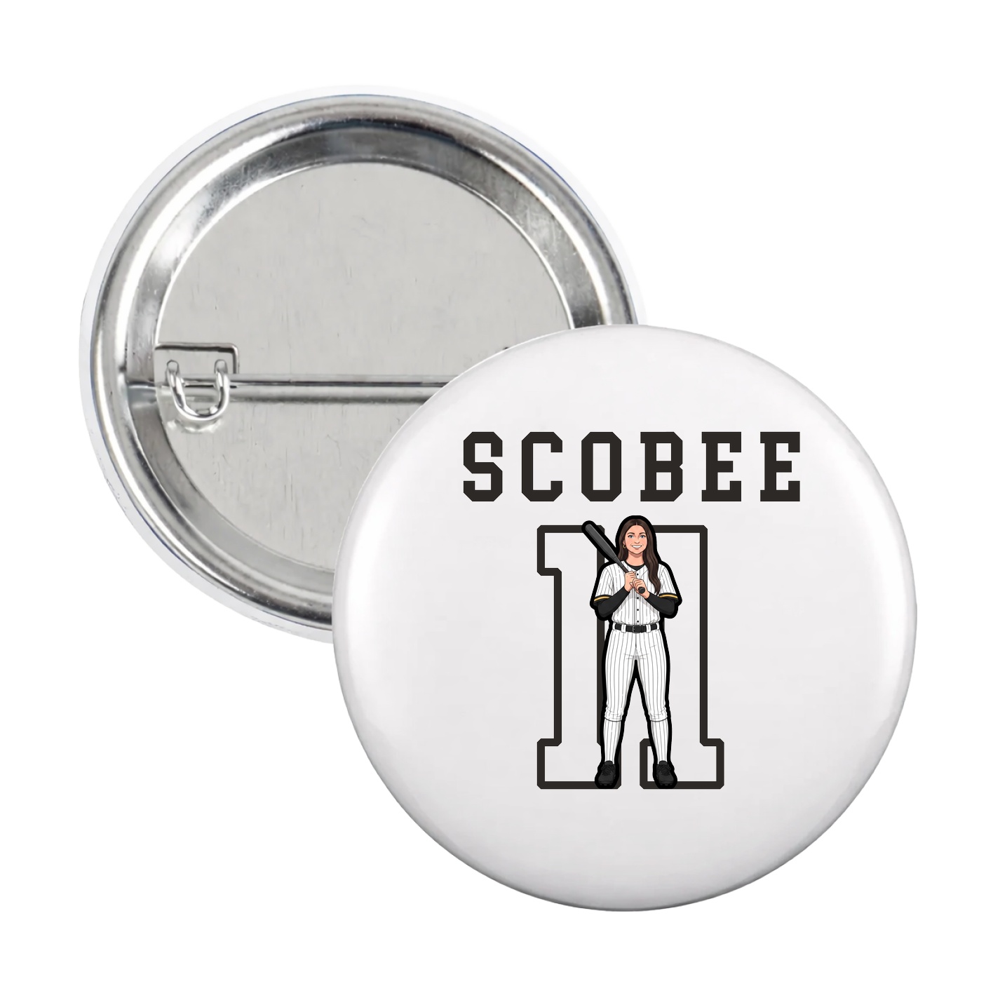 Game Day Button — Shirsey in White