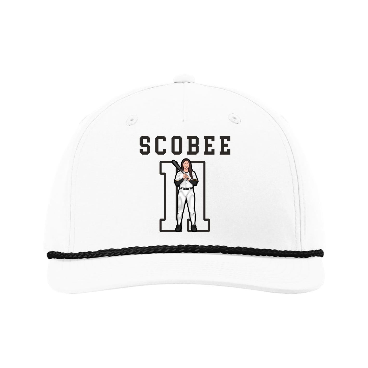 Five-Panel Classic Rope Cap — Shirsey in White