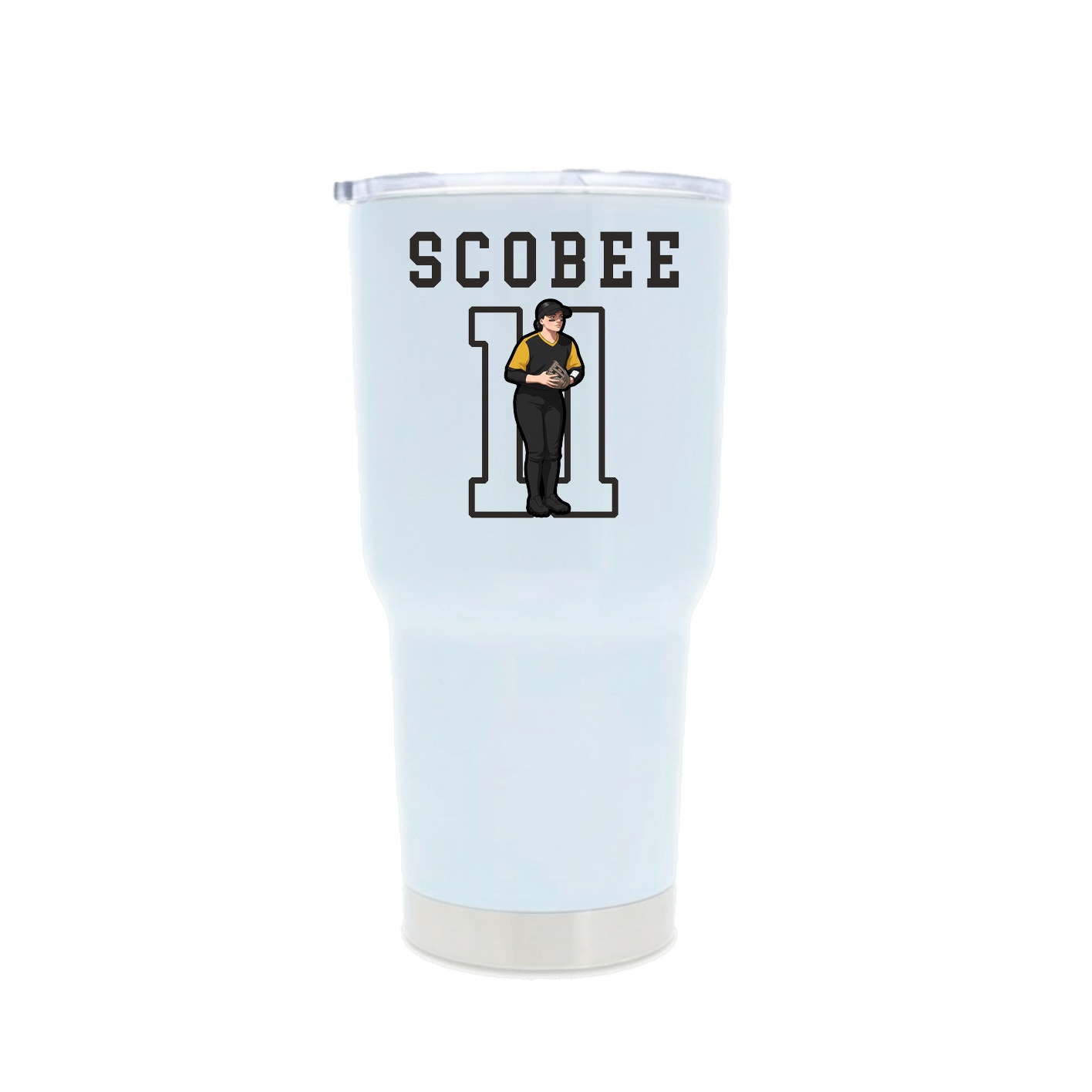 30oz Stainless Steel Tumbler — Shirsey in White