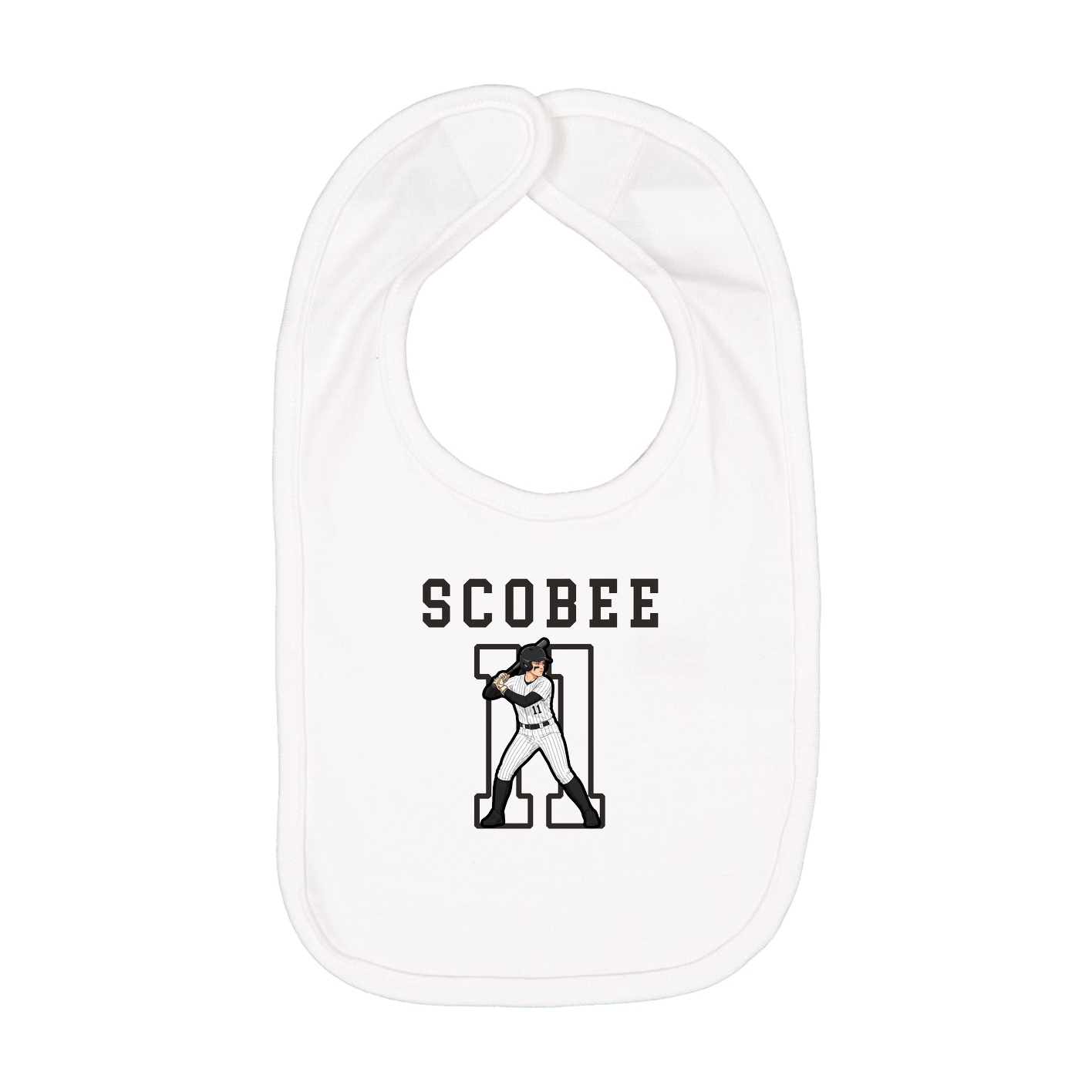 Infant Bib — Shirsey in White