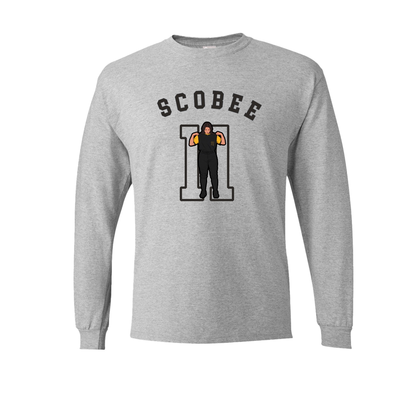 Long Sleeve Tee — Shirsey Arch in Grey