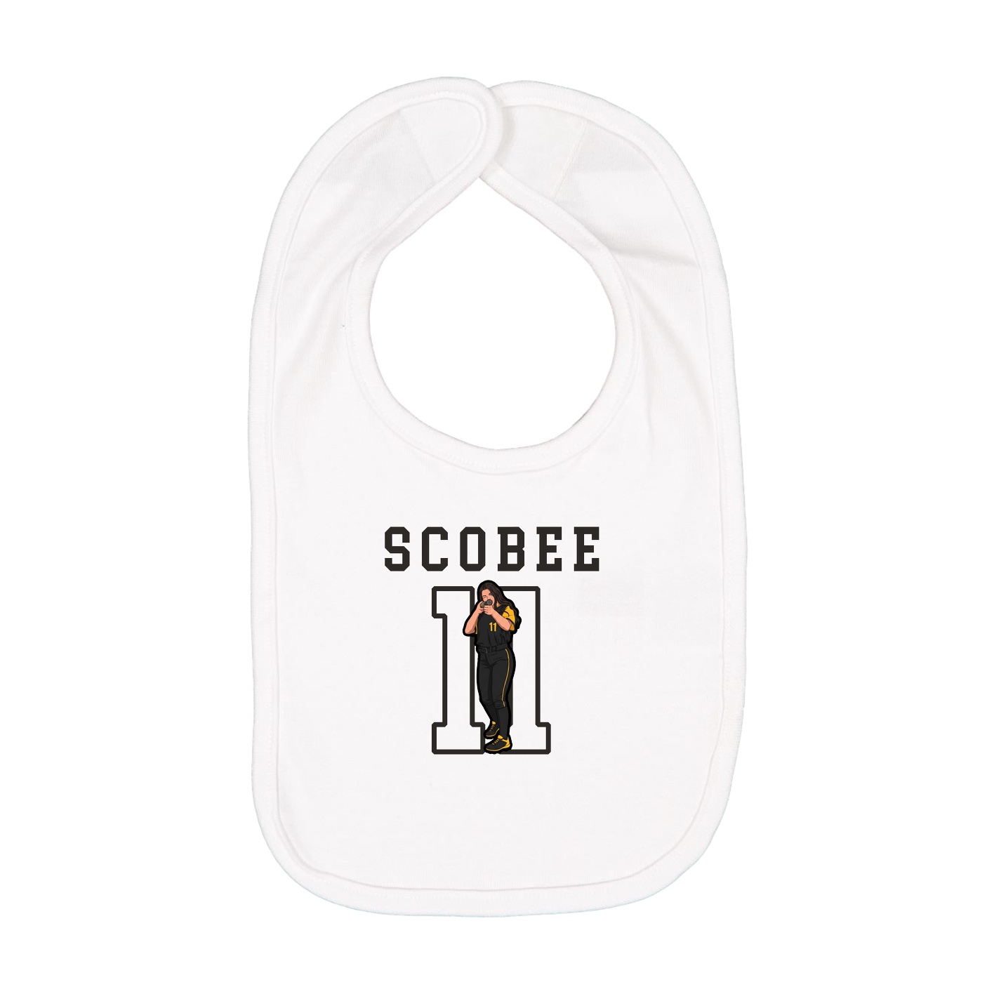 Infant Bib — Shirsey in White