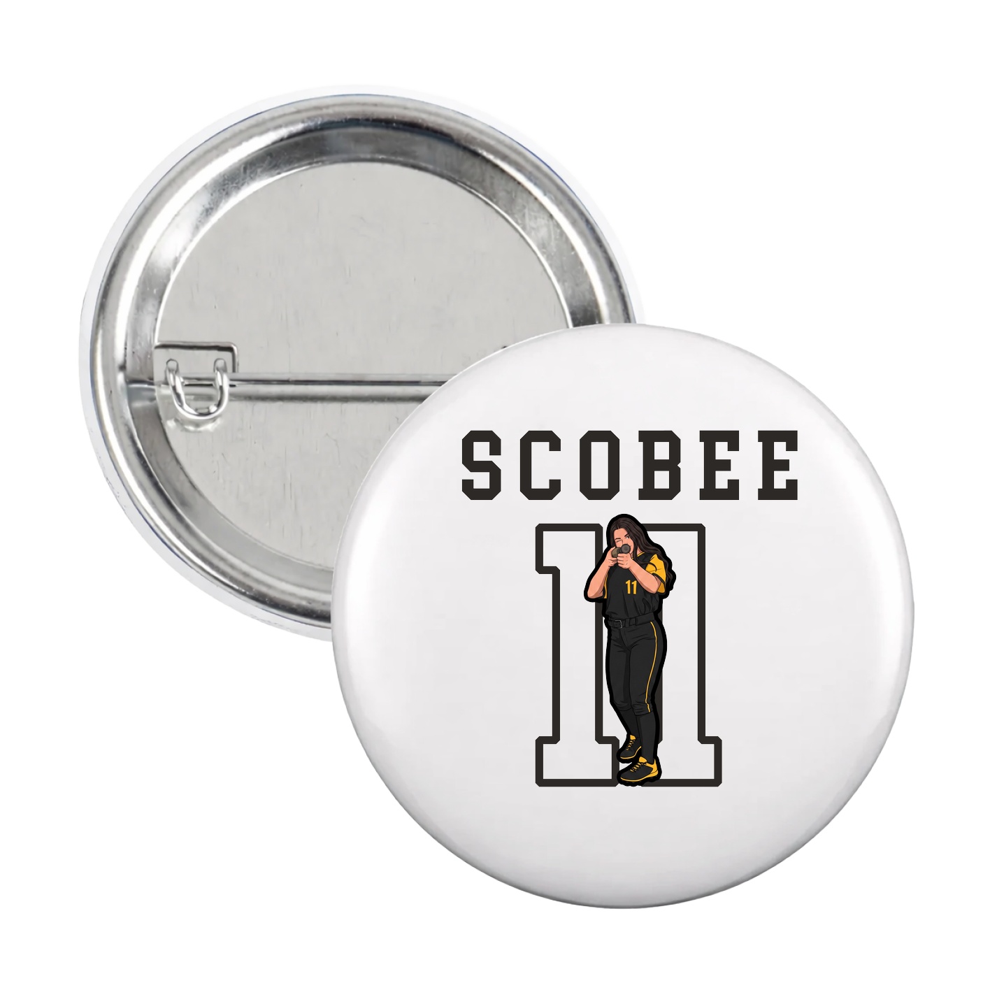 Game Day Button — Shirsey in White