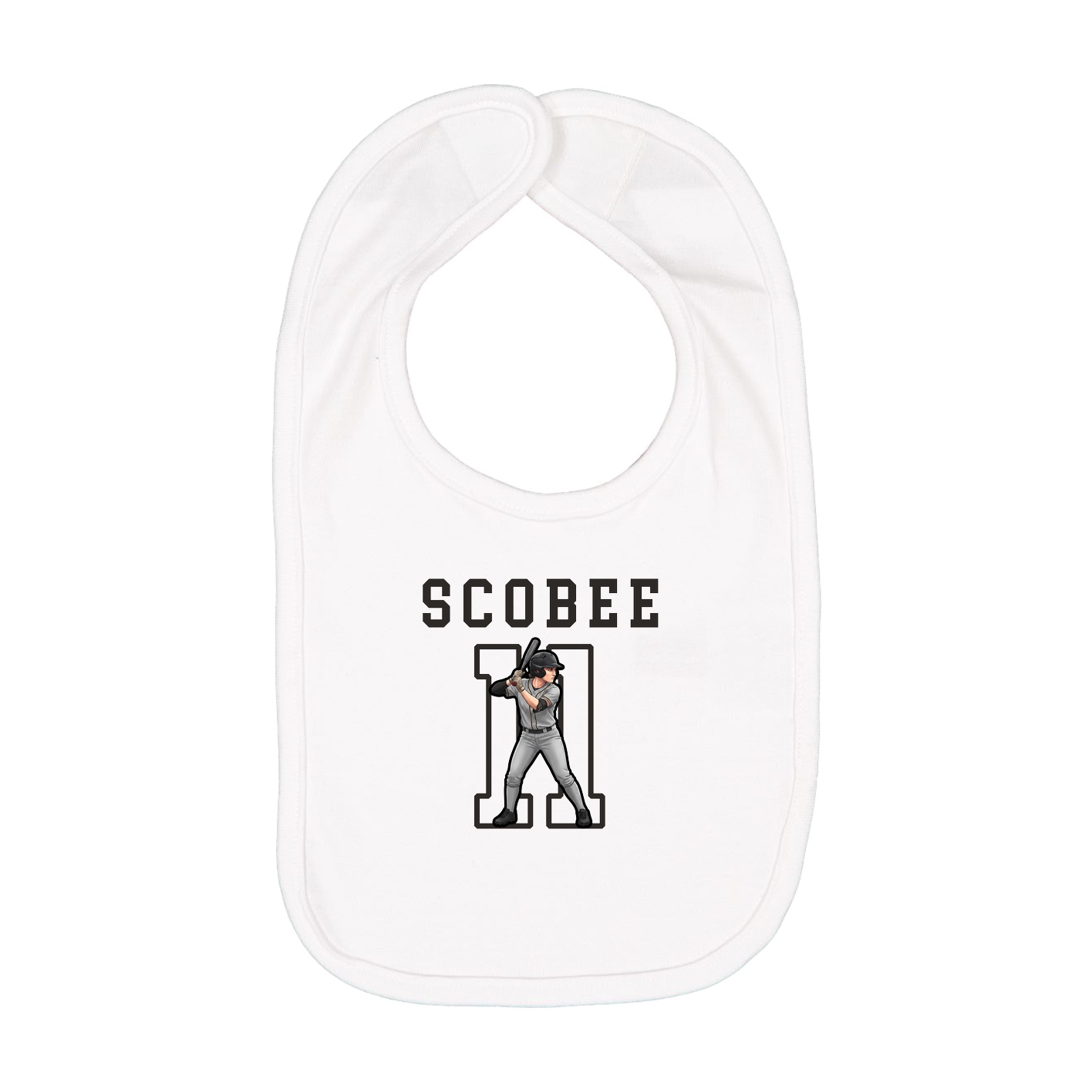 Infant Bib — Shirsey in White