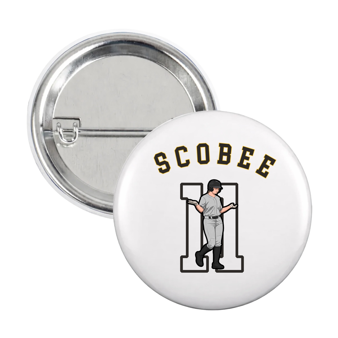 Game Day Button — Shirsey Arch in White