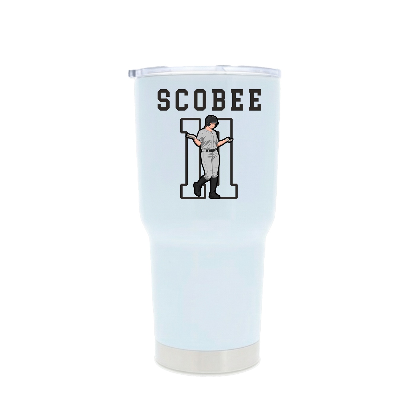30oz Stainless Steel Tumbler — Shirsey in White